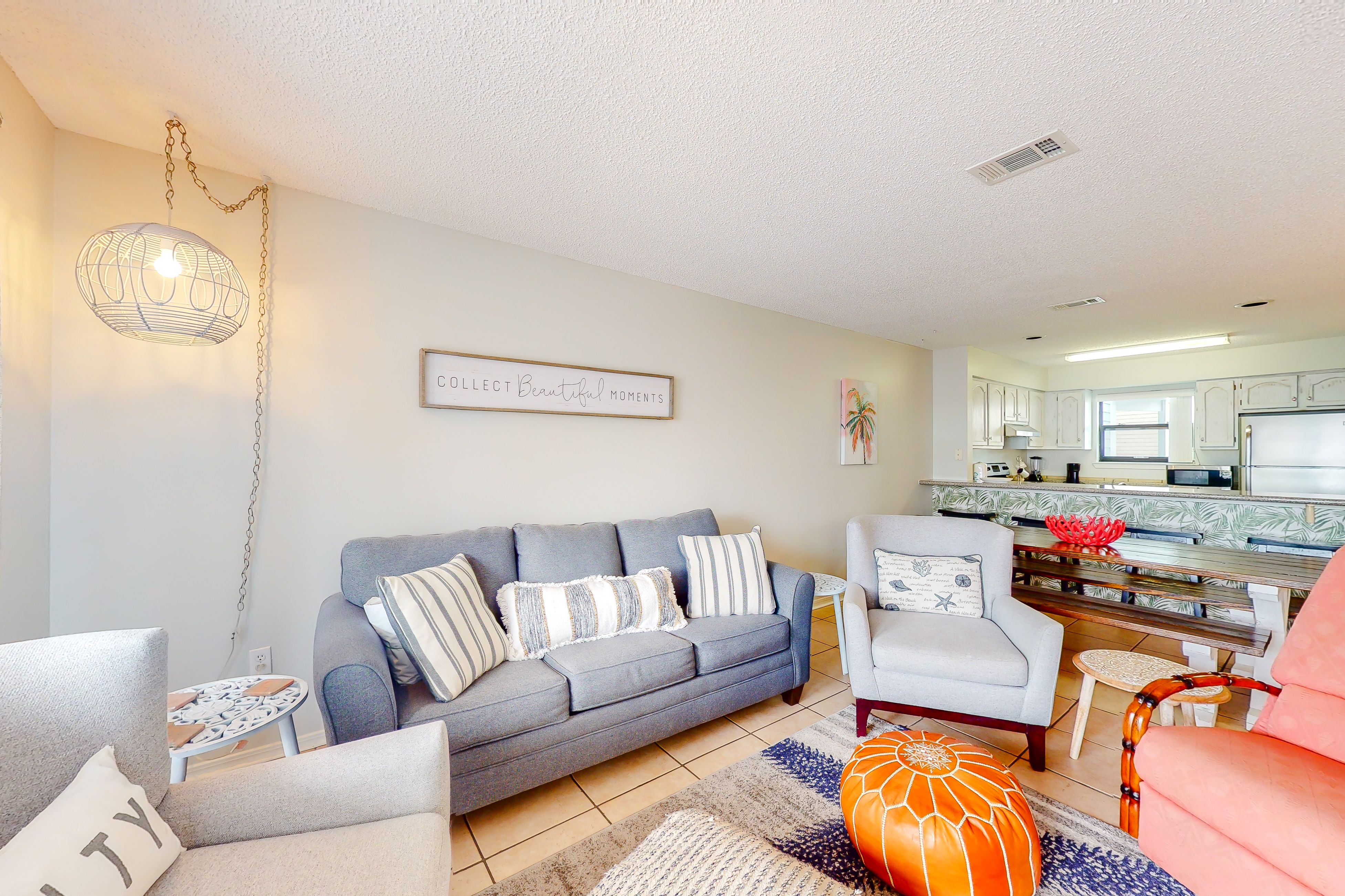 Calming water view condo with full kitchen, balcony, pool, & TV - close to park