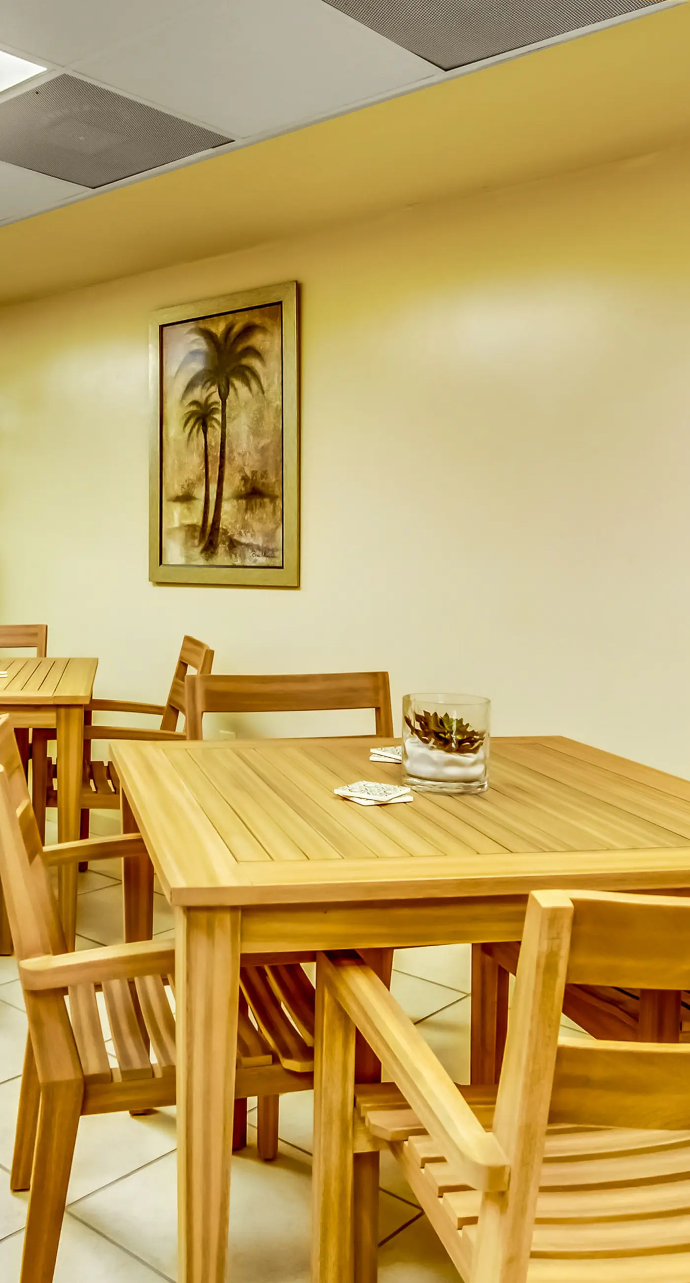 Gulf-front condo with spacious balcony, resort amenities, and cheerful interior