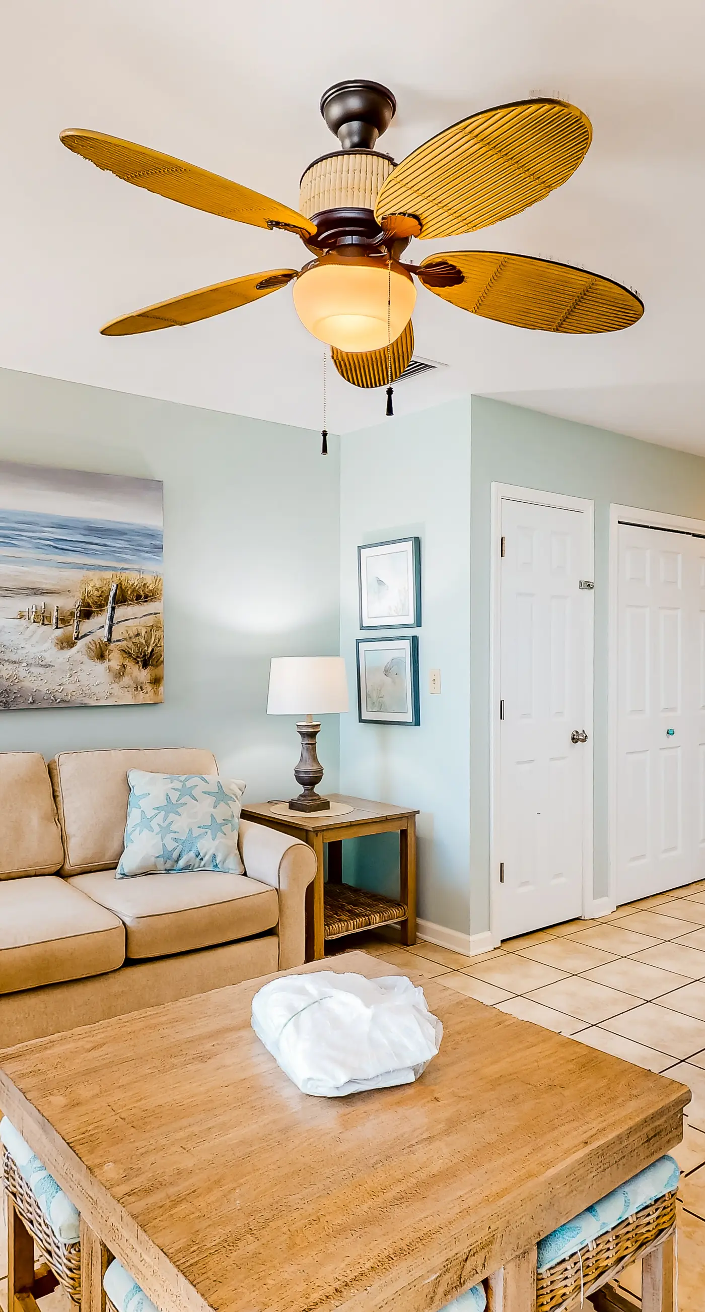 Gulf view condo with pool & fitness center - balcony, open layout, and W/D