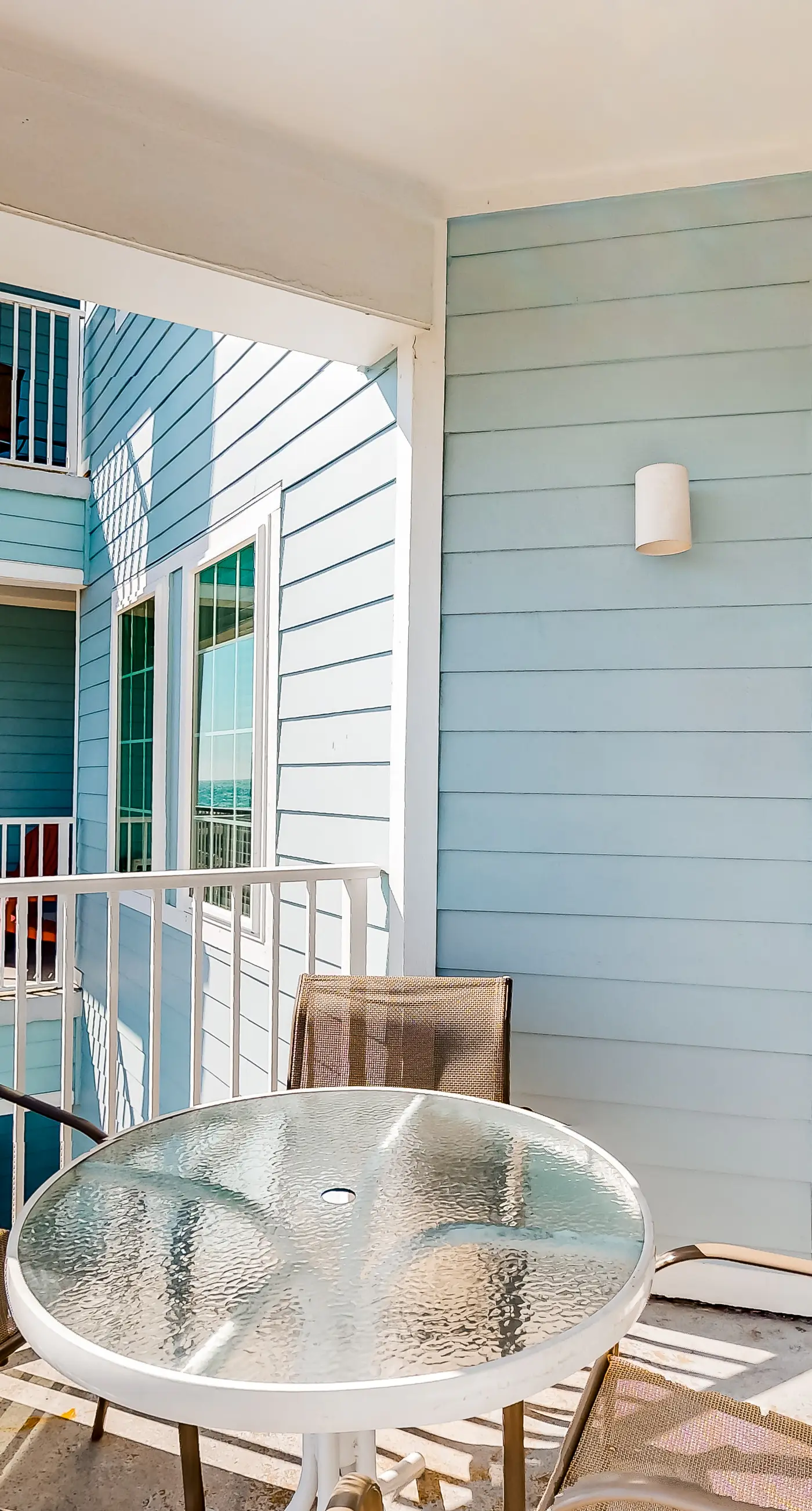 Gulf view condo with pool & fitness center - balcony, open layout, and W/D