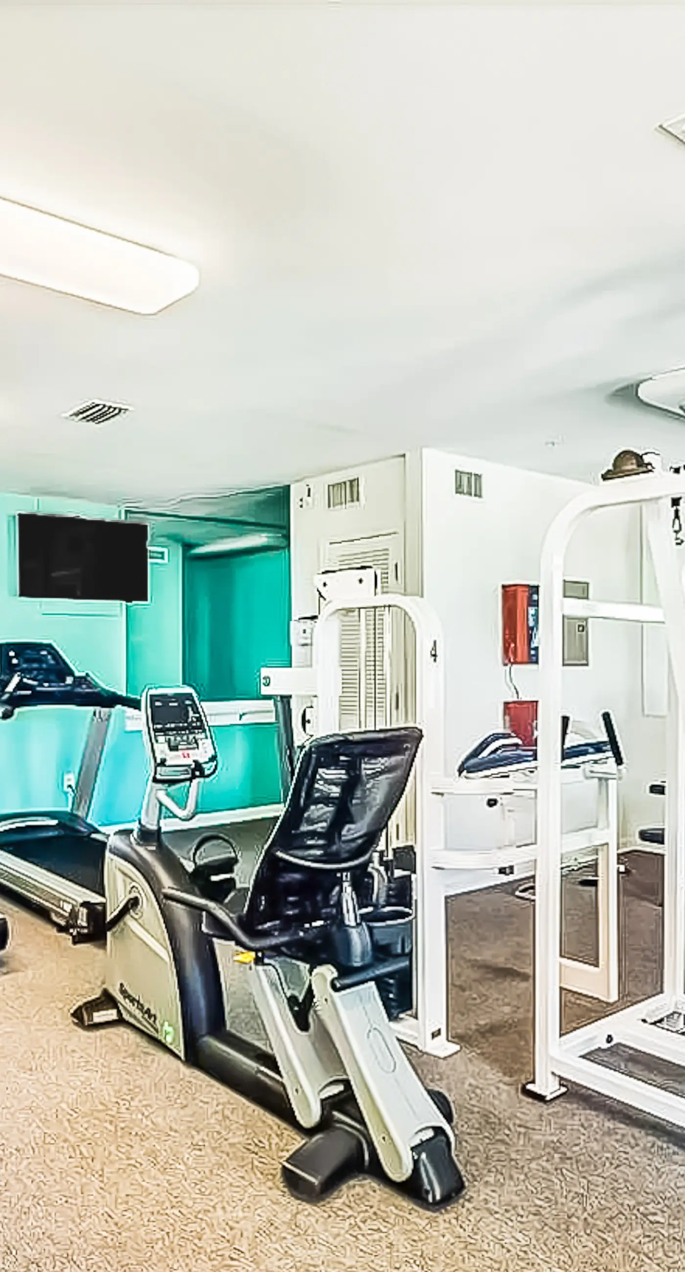 Gulf view condo with pool & fitness center - balcony, open layout, and W/D