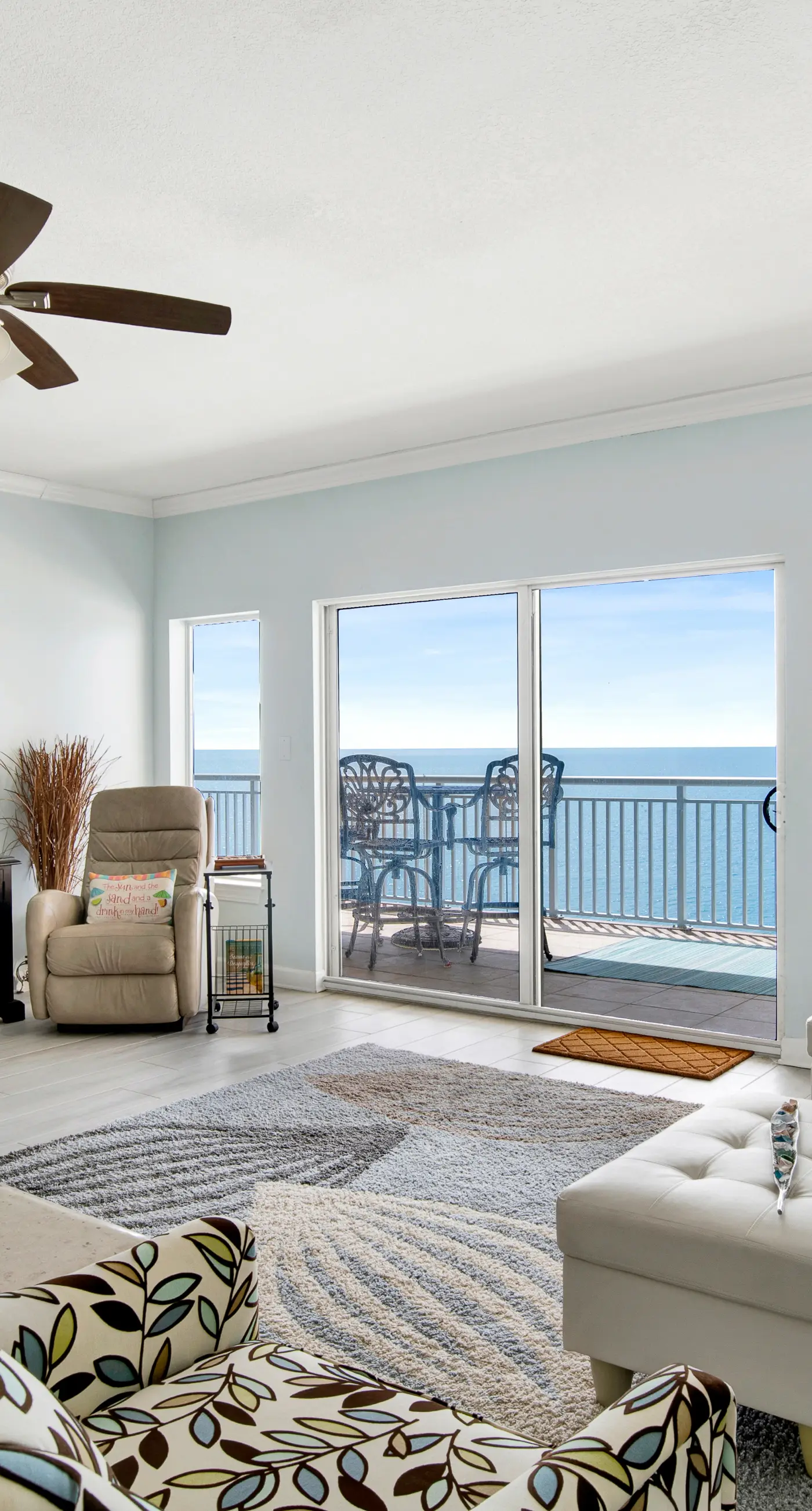 Upscale beachfront retreat w/private balcony, resort pool, sauna, & beach access