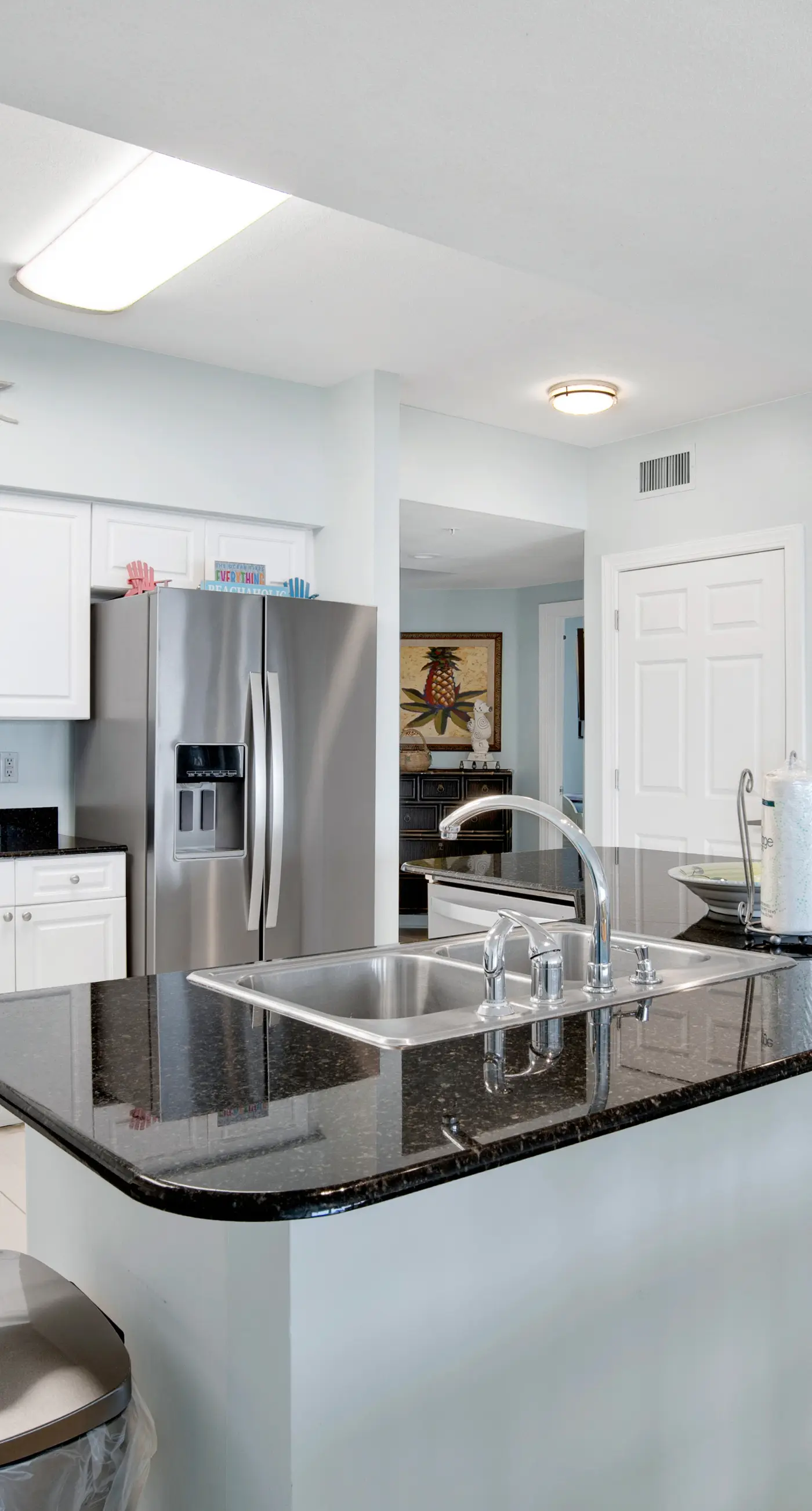 Upscale beachfront retreat w/private balcony, resort pool, sauna, & beach access