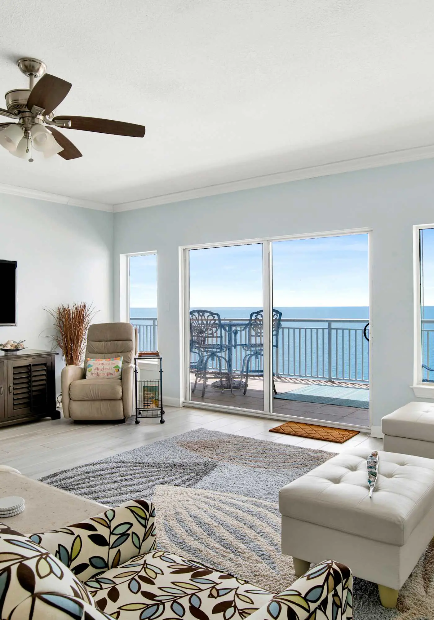 Upscale beachfront retreat w/private balcony, resort pool, sauna, & beach access