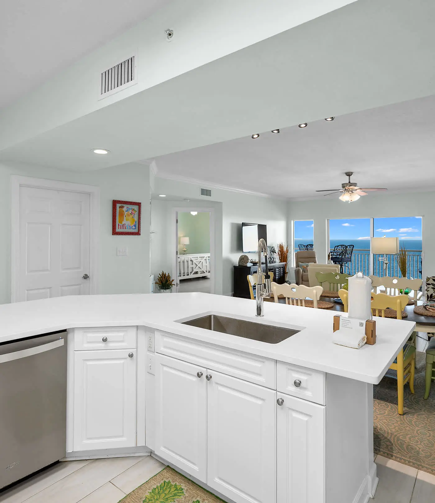 Upscale beachfront retreat w/private balcony, resort pool, sauna, & beach access