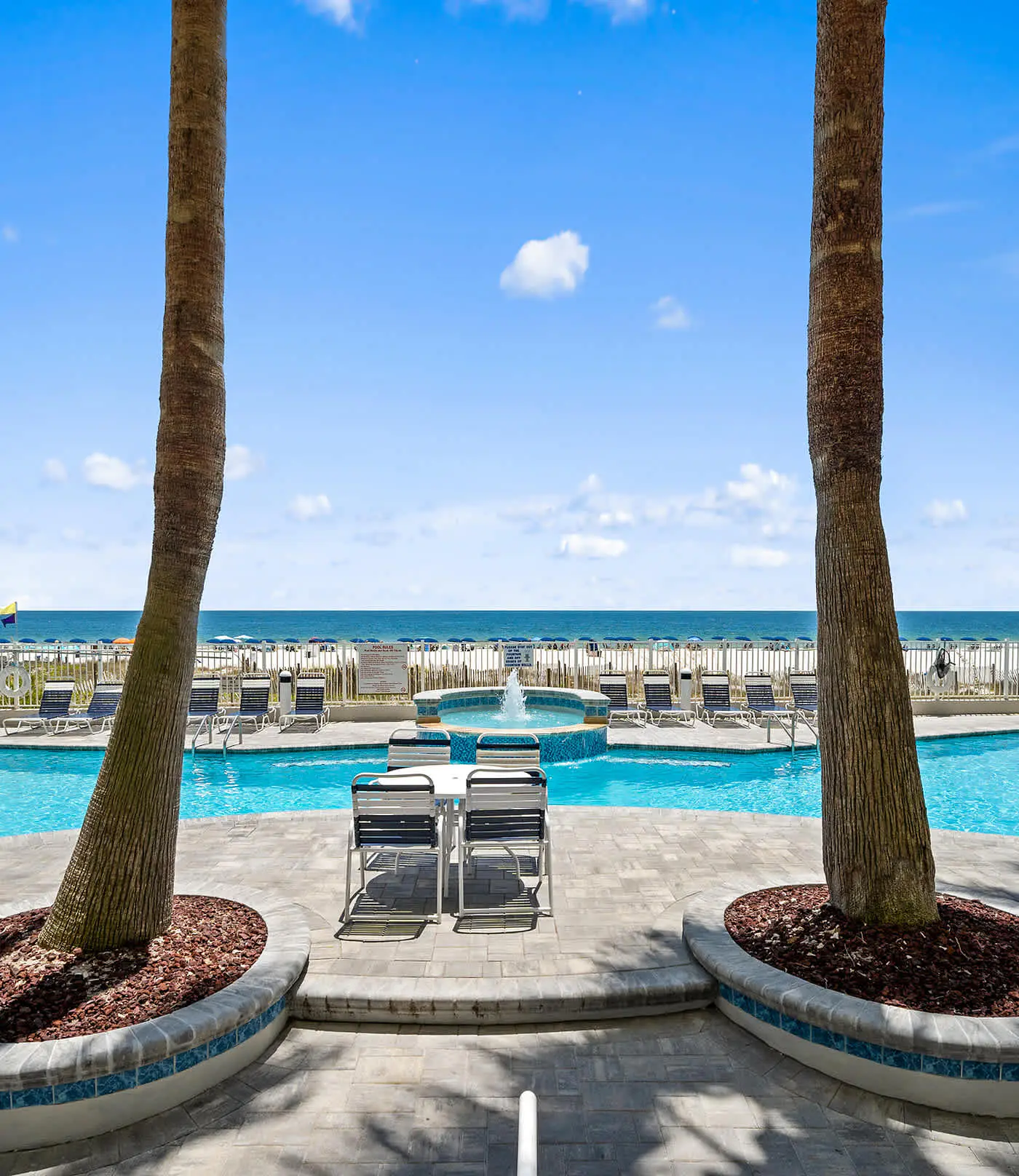 Upscale beachfront retreat w/private balcony, resort pool, sauna, & beach access