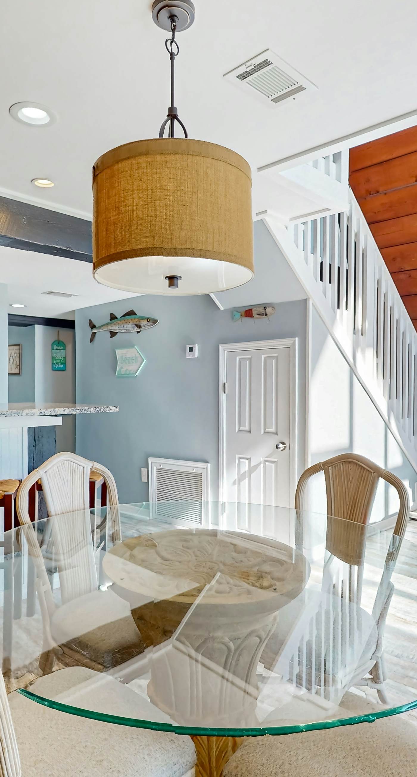 Unique beachside A-frame with porches, fantastic views & ocean access