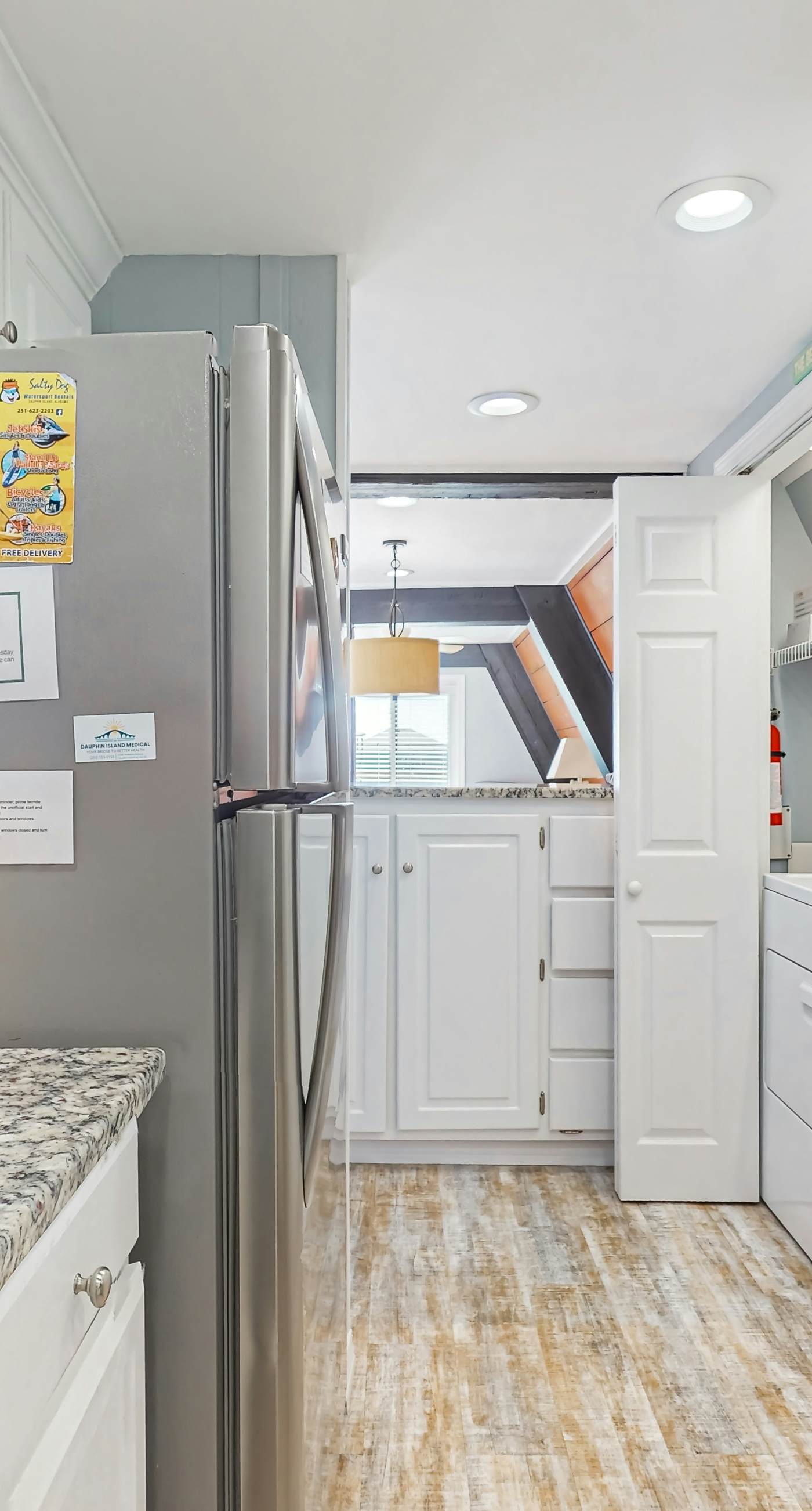 Unique beachside A-frame with porches, fantastic views & ocean access