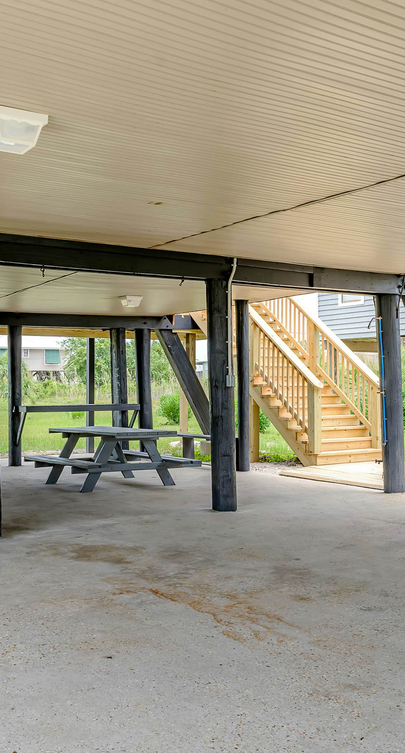 Unique beachside A-frame with porches, fantastic views & ocean access
