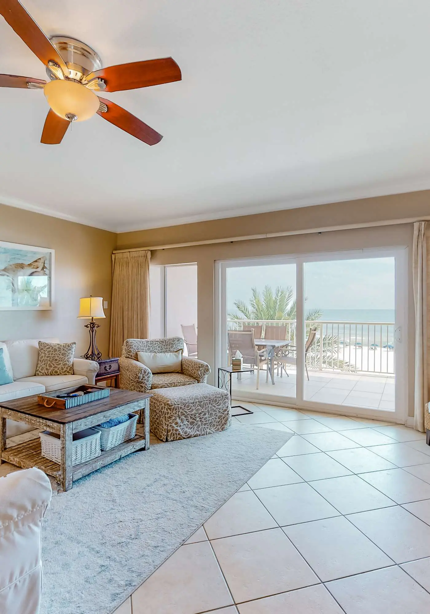 Beachfront condo with Gulf views, indoor & outdoor pools, gym & sauna