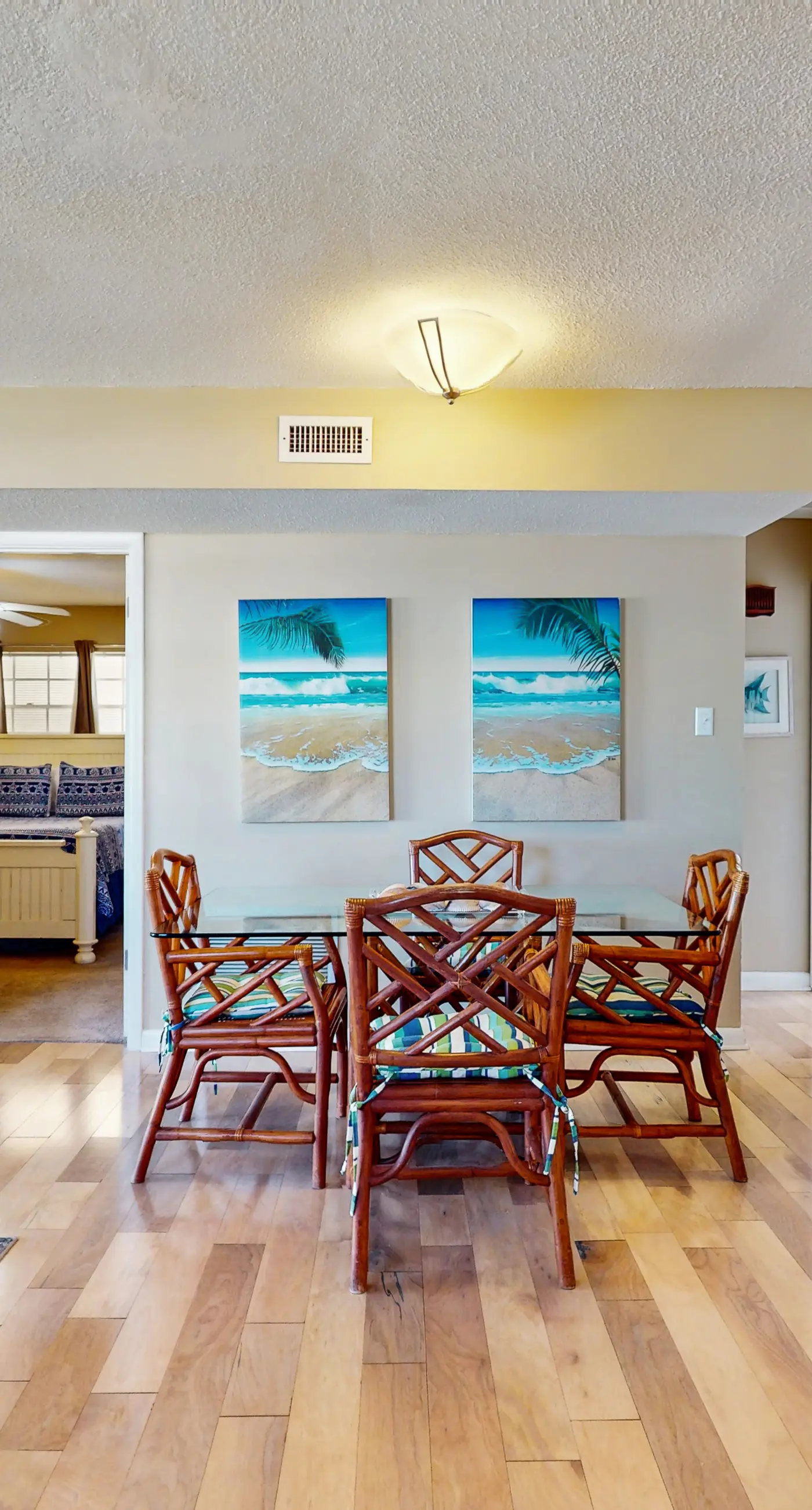 Family-friendly, beachfront getaway with a stainless kitchen & shared pool