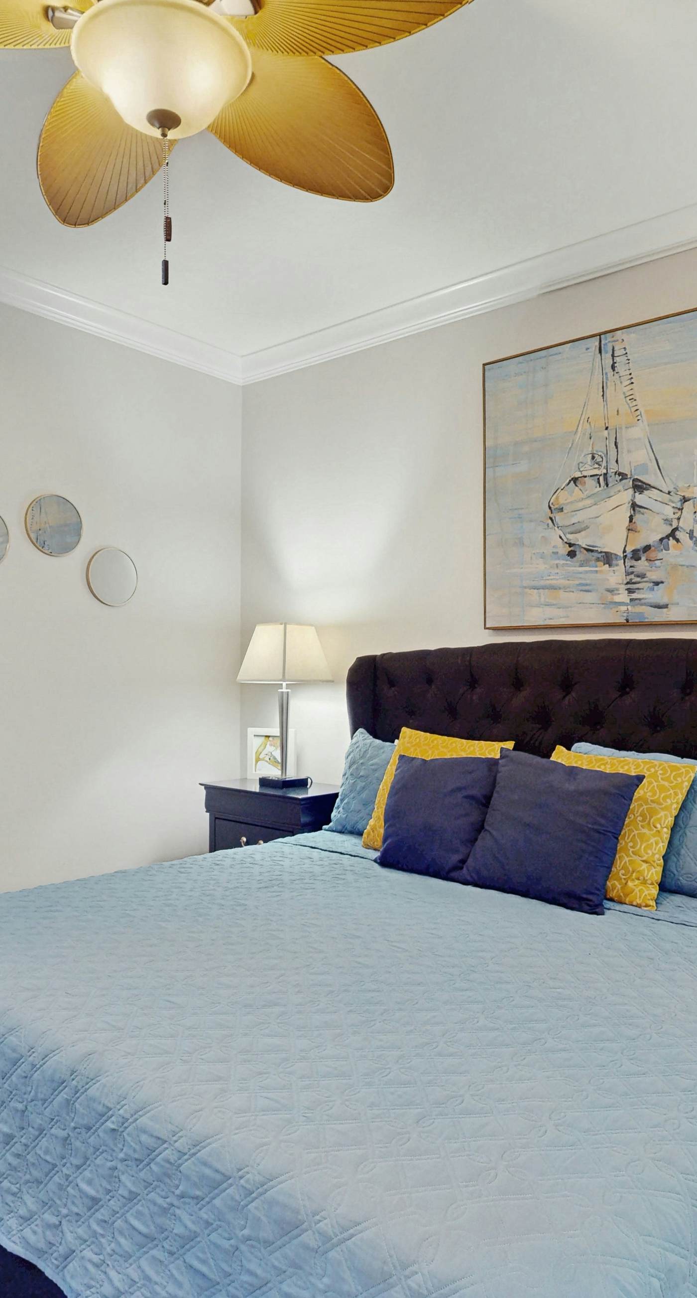 Bright & beachy waterfront condo with pools, tennis, gym, spacious balcony & W/D