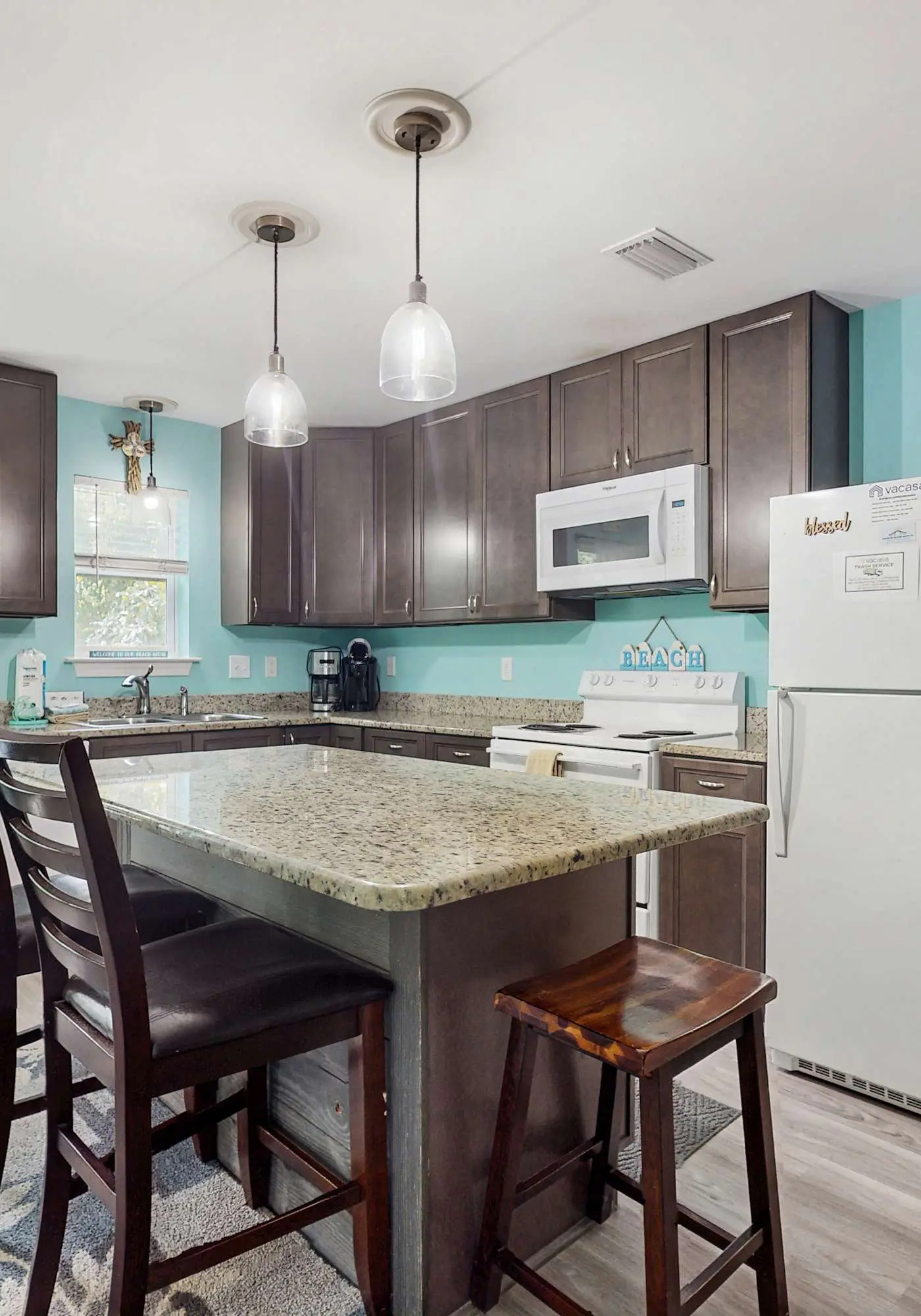 Island Home With Spacious Deck, Lower Patio, Free WiFi, & Beach Access Nearby