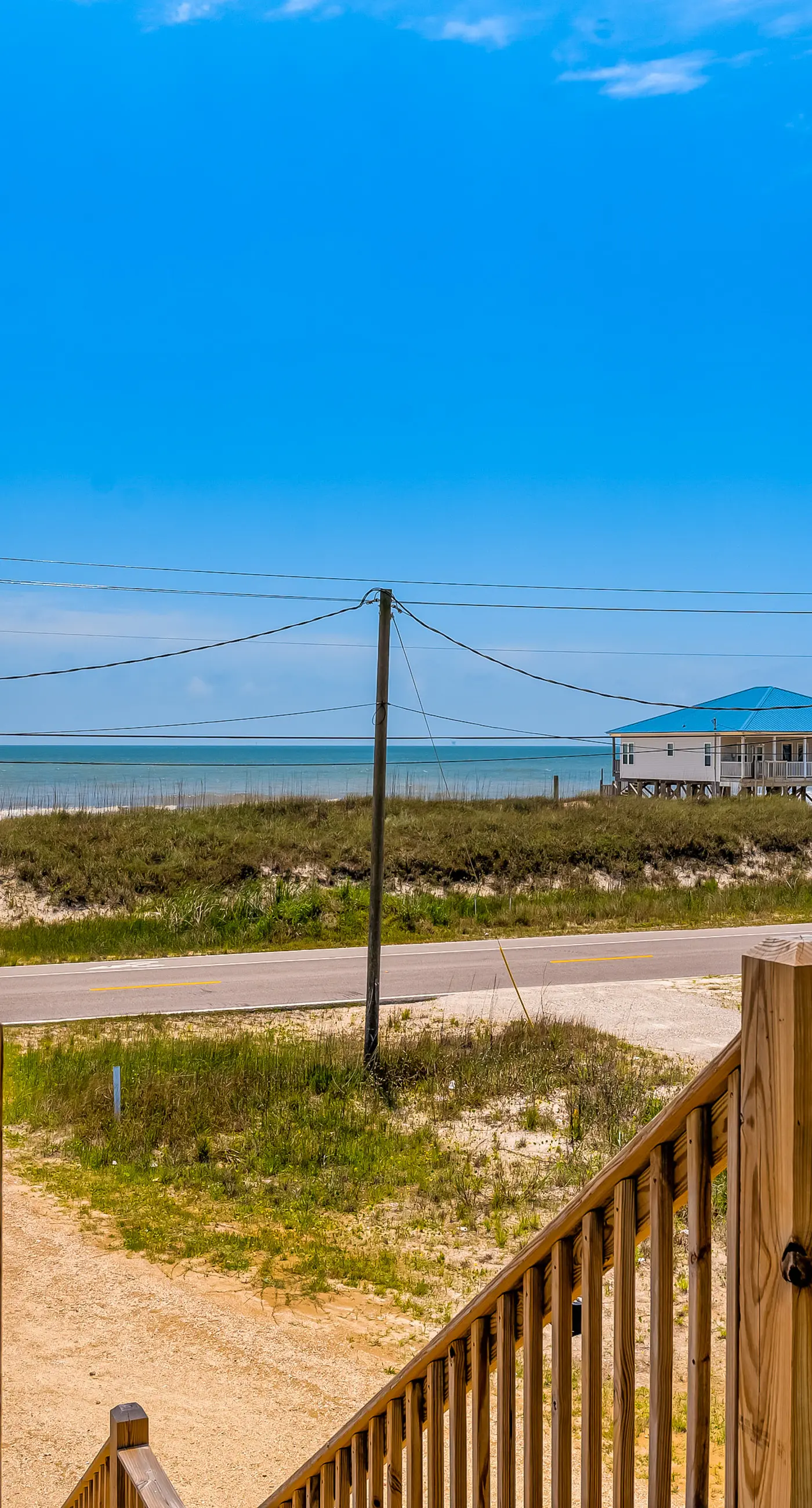 Beach house with Gulf views, deck, hot tub, new pool, grill, & WiFi