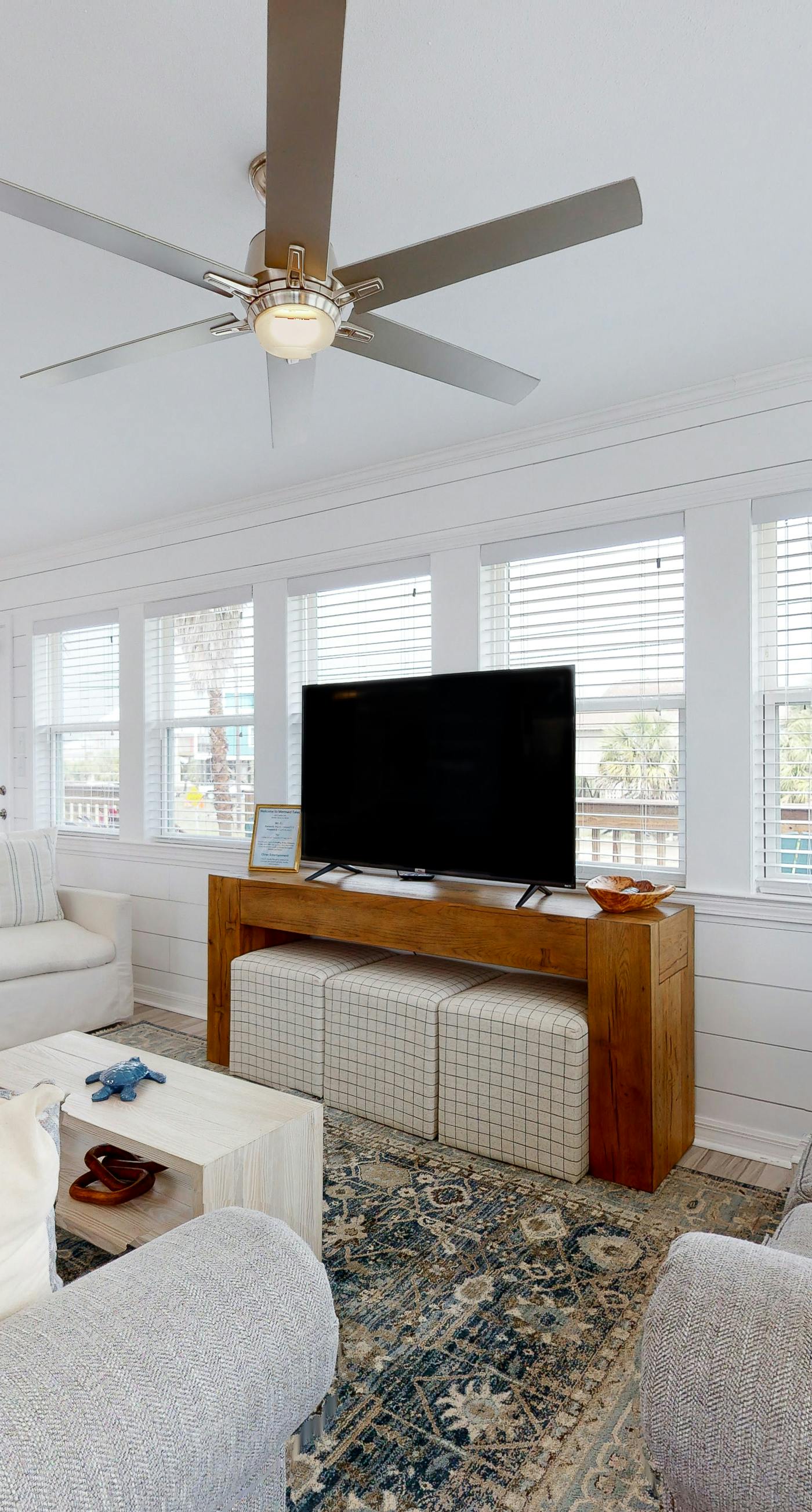 Bay view home with WiFi, central ac, & decks - snowbirds, dogs welcome