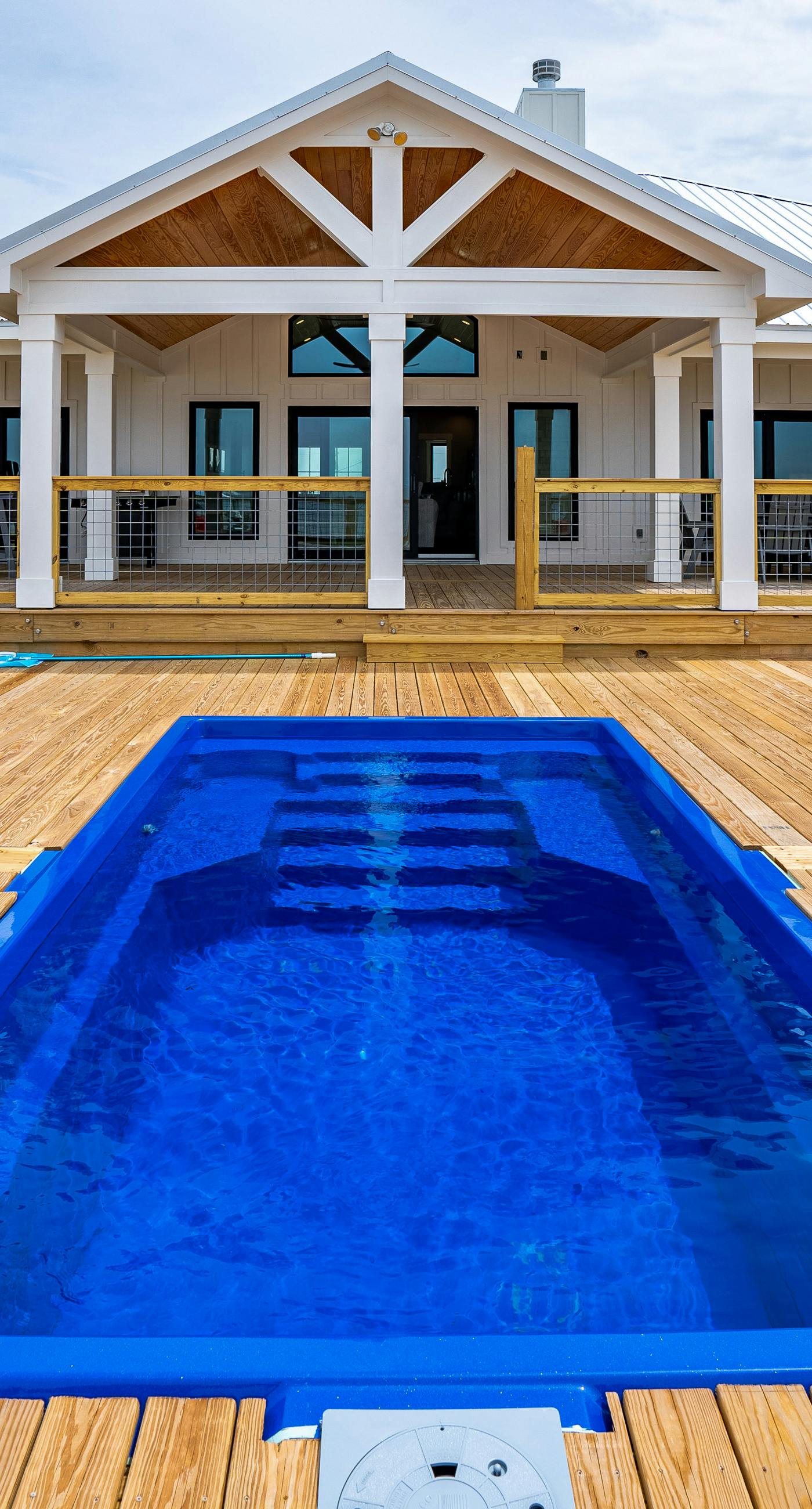 Dog-friendly home with water views & private heated pool