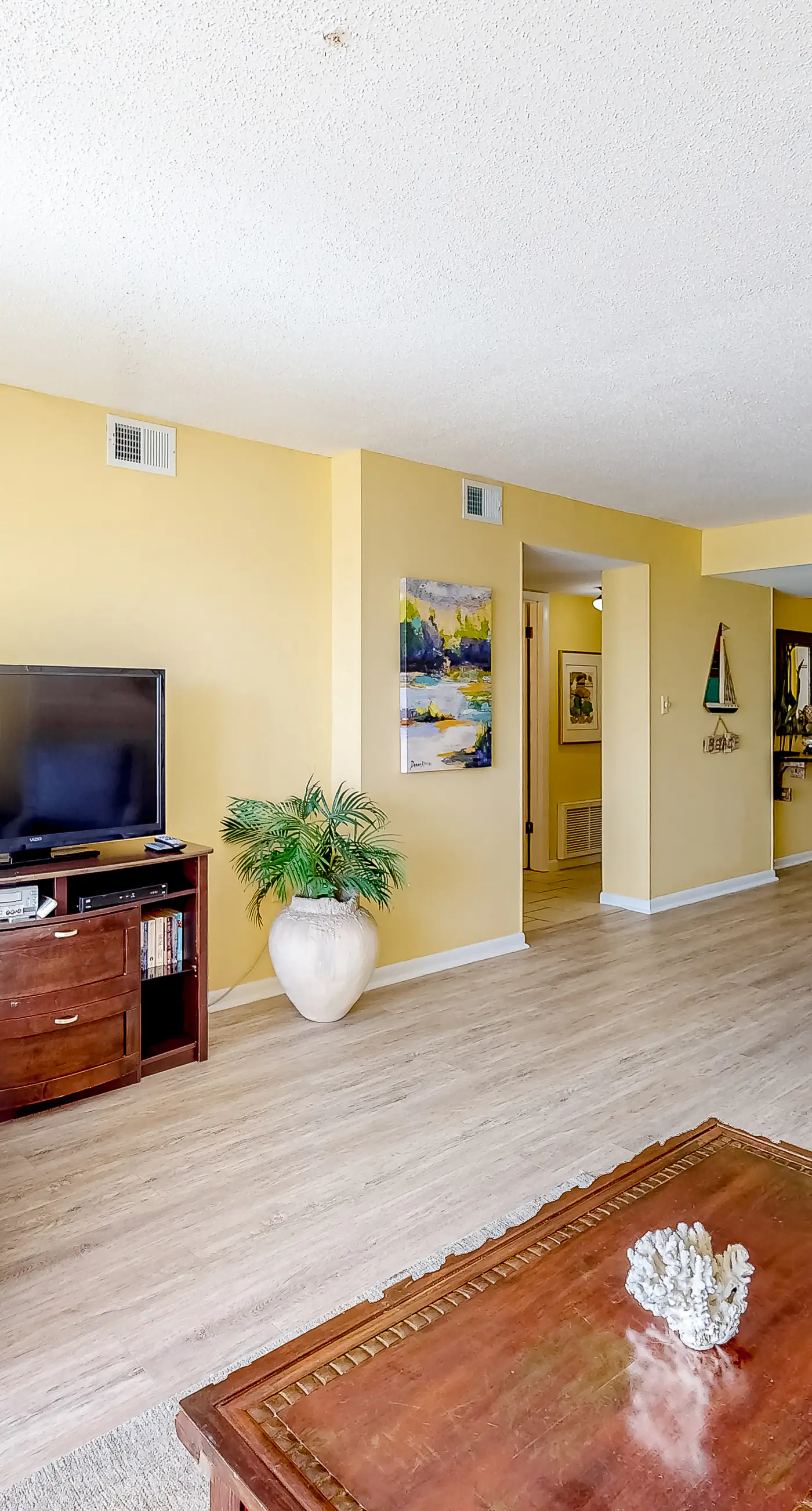 Fourth-floor Gulf-front getaway with balcony, views, central AC, & outdoor pool
