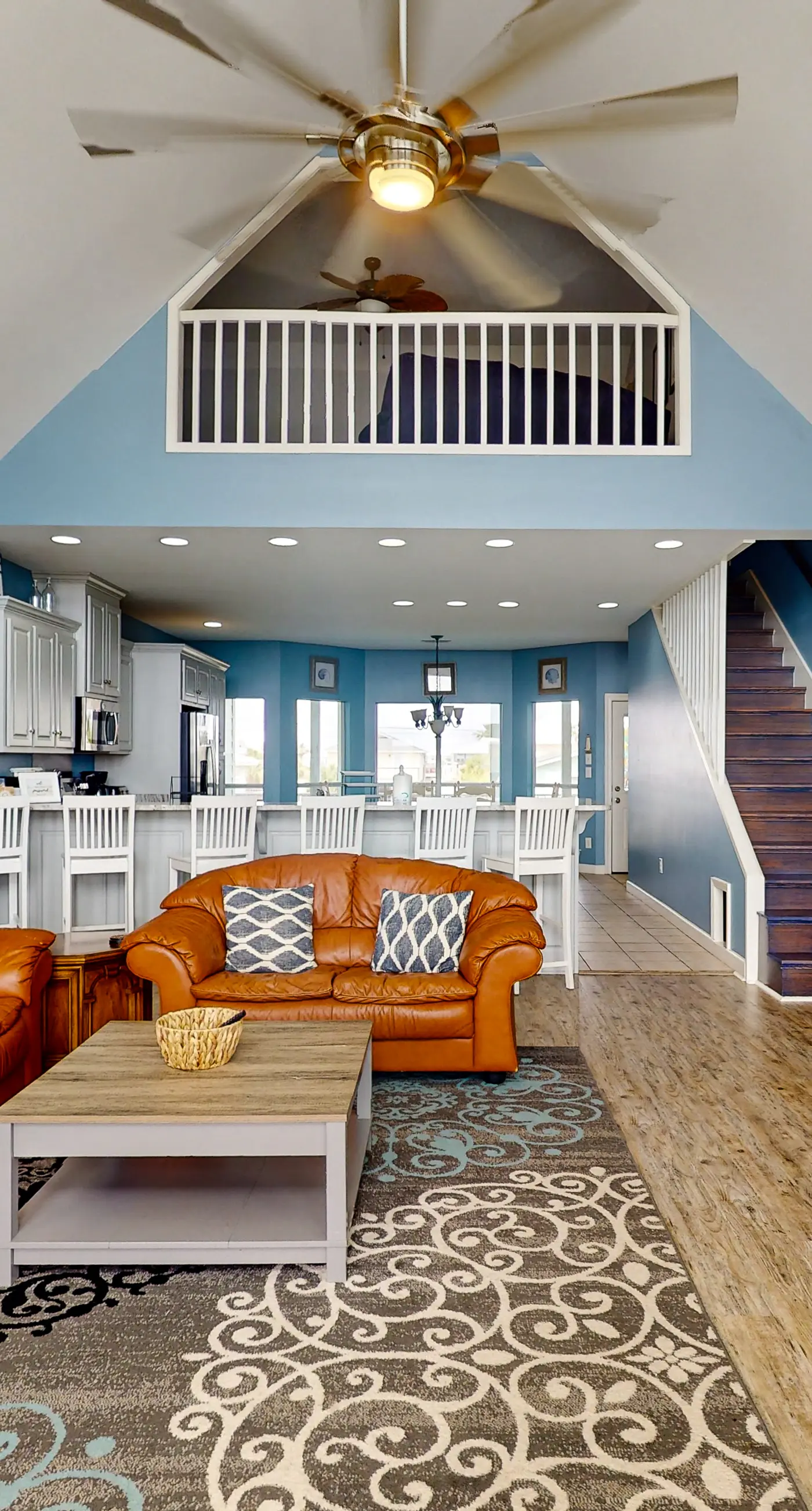 Two-story, dog-friendly home with partial ocean views, decks, private washer,dryer