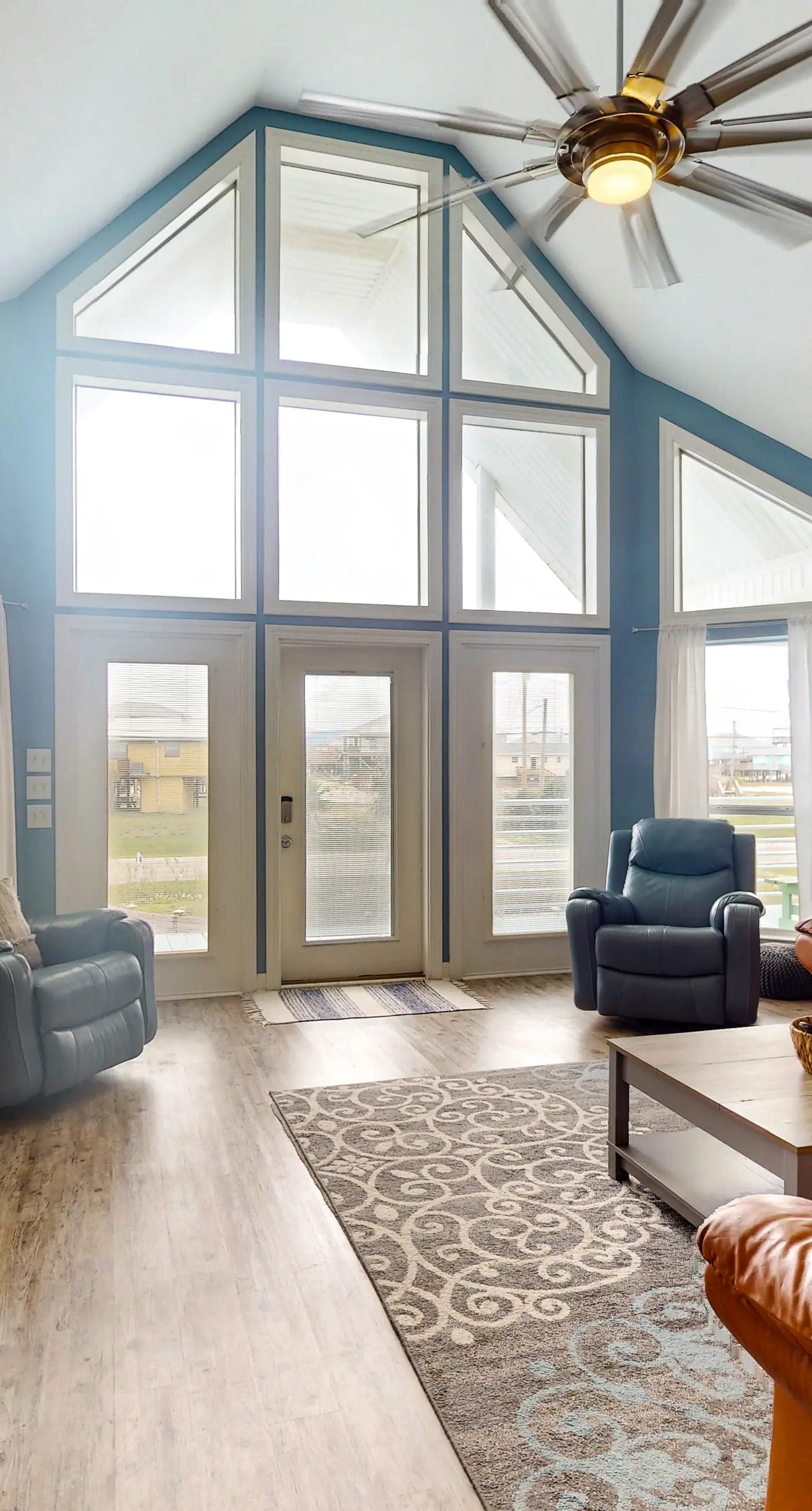 Two-story, dog-friendly home with partial ocean views, decks, private washer,dryer