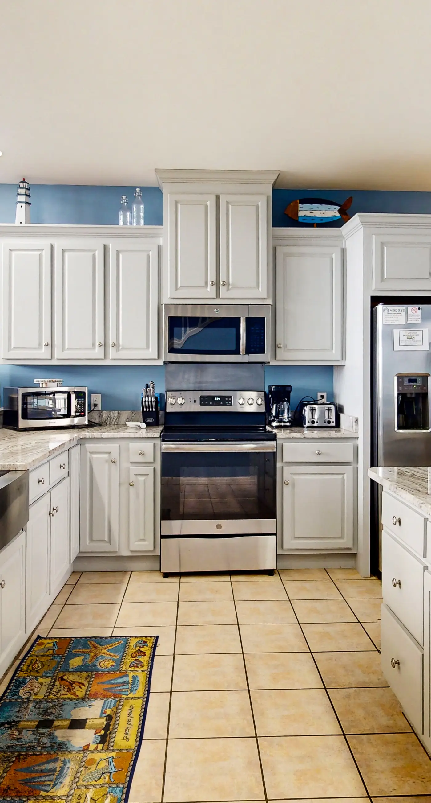 Two-story, dog-friendly home with partial ocean views, decks, private washer,dryer