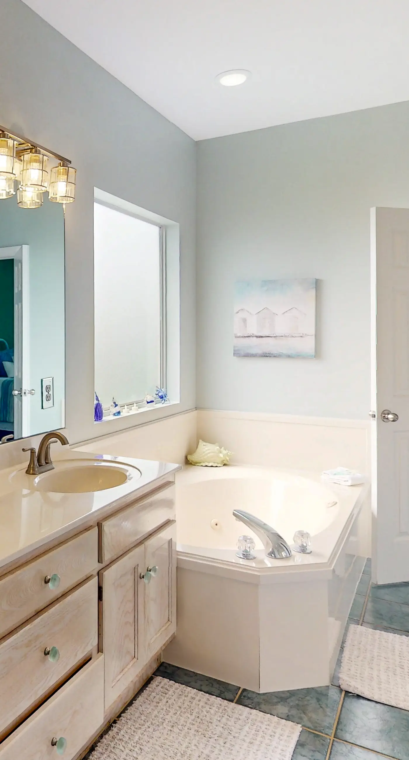 Two-story, dog-friendly home with partial ocean views, decks, private washer,dryer