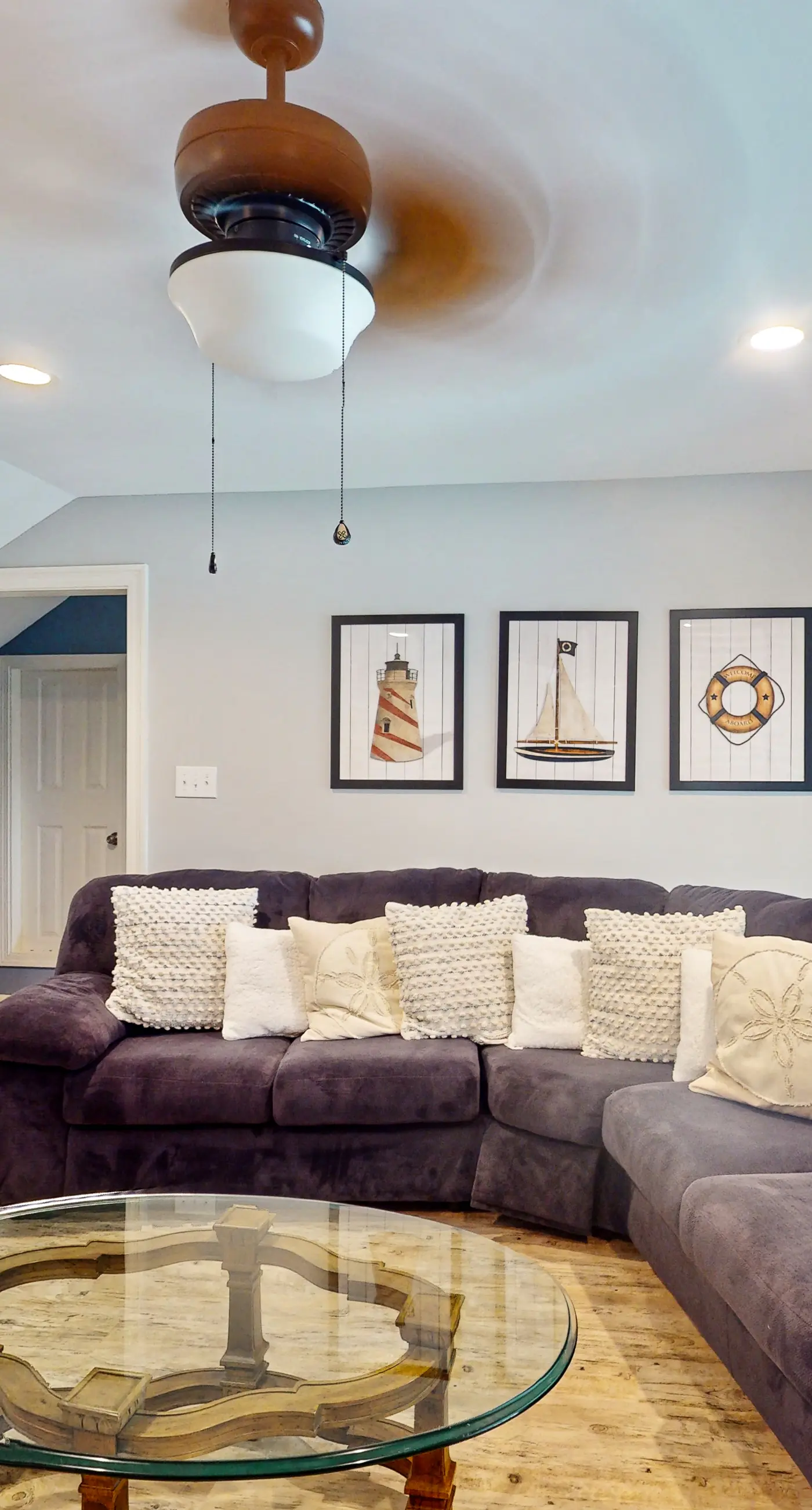 Two-story, dog-friendly home with partial ocean views, decks, private washer,dryer