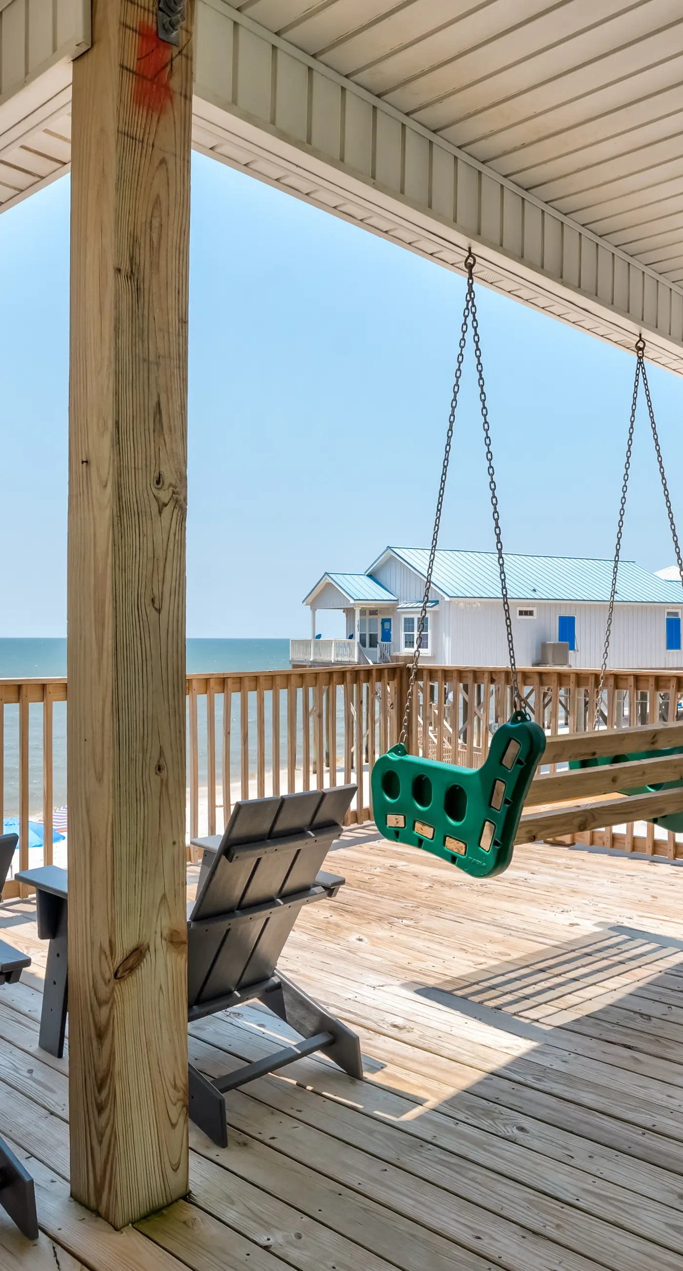 Exquisite oceanfront beach home with hot tub, central AC, balcony, & W&D