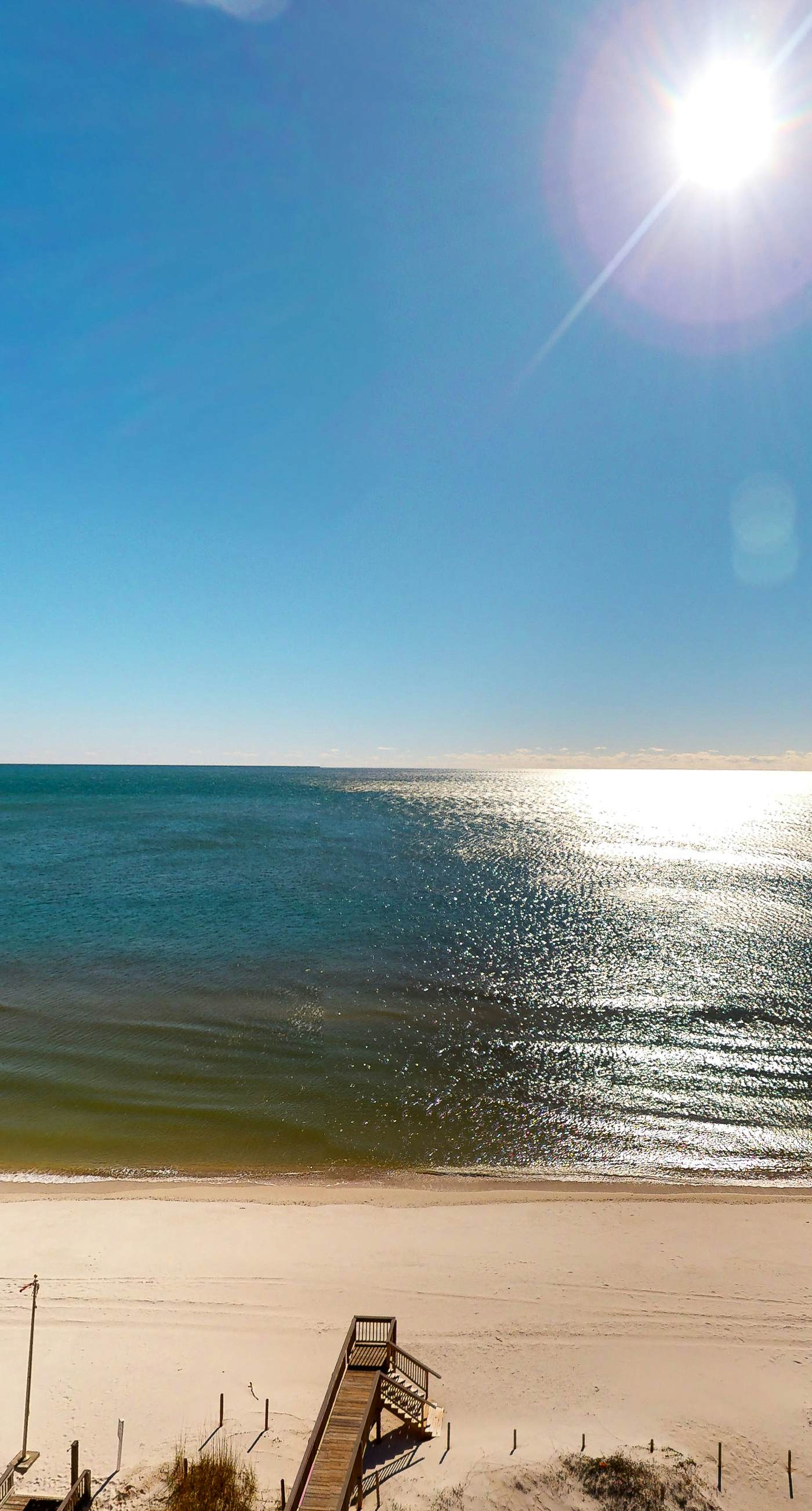 Unique dog-friendly Gulf-front condo with amazing views, pools, sauna, gym, & AC