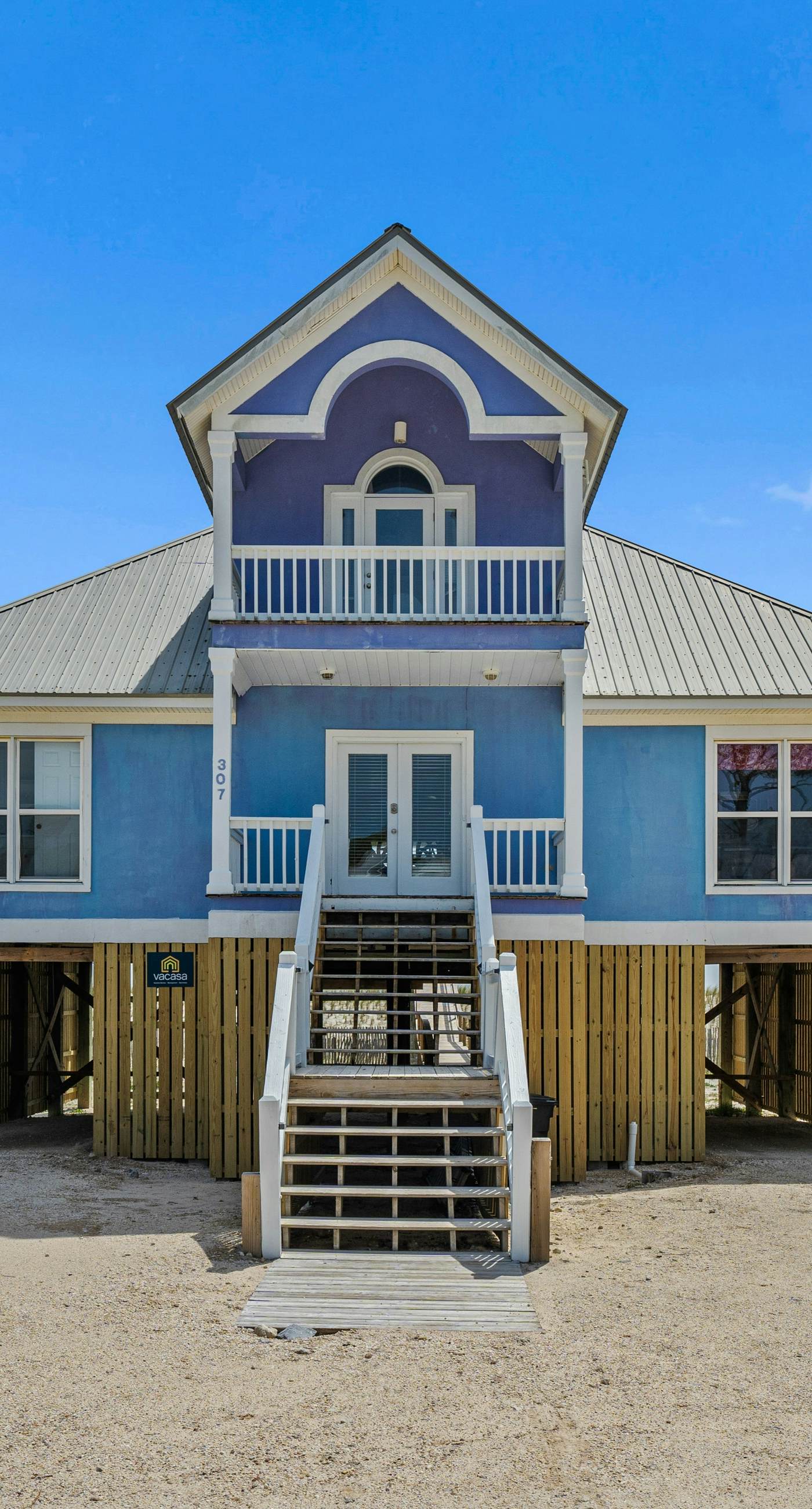 Gulf front home with private dune walk over, internet, & washer & dryer