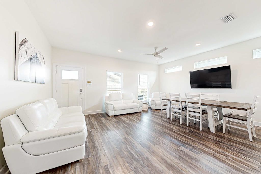 Coastal dog-friendly home with grill, balcony, & patio - short walk to the beach