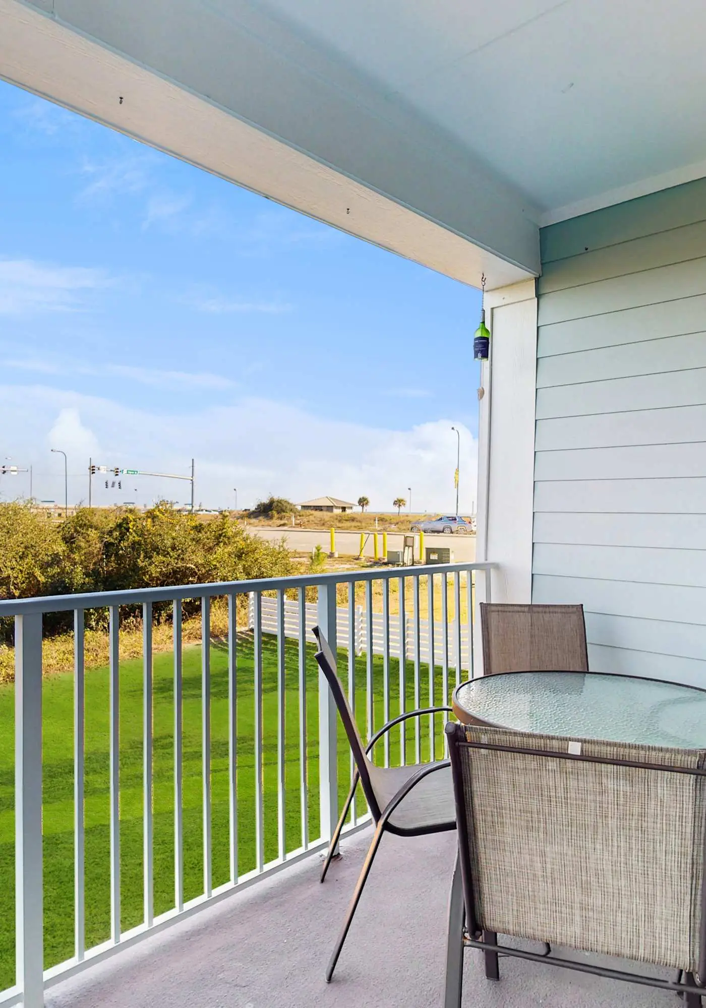 Beach resort condo with patio, central AC, WiFi, on-site pool, & beach access