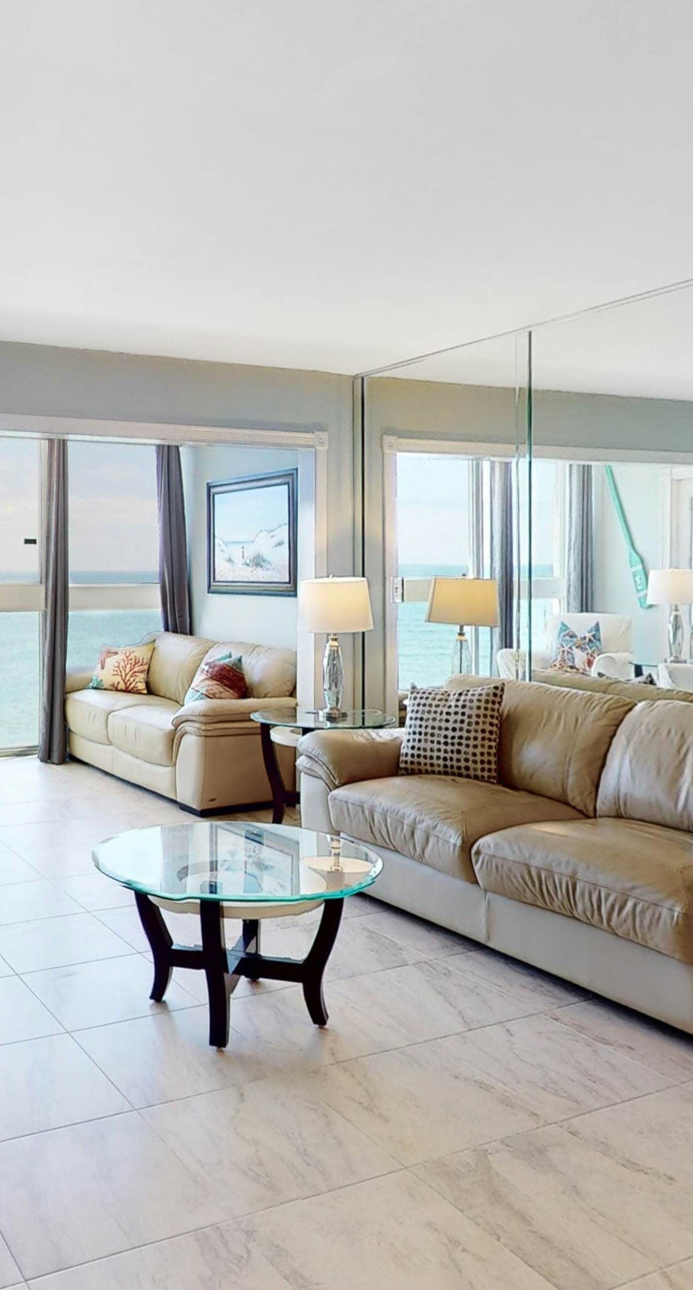 Beachfront condo with Gulf views, pool, washer,dryer, & central AC