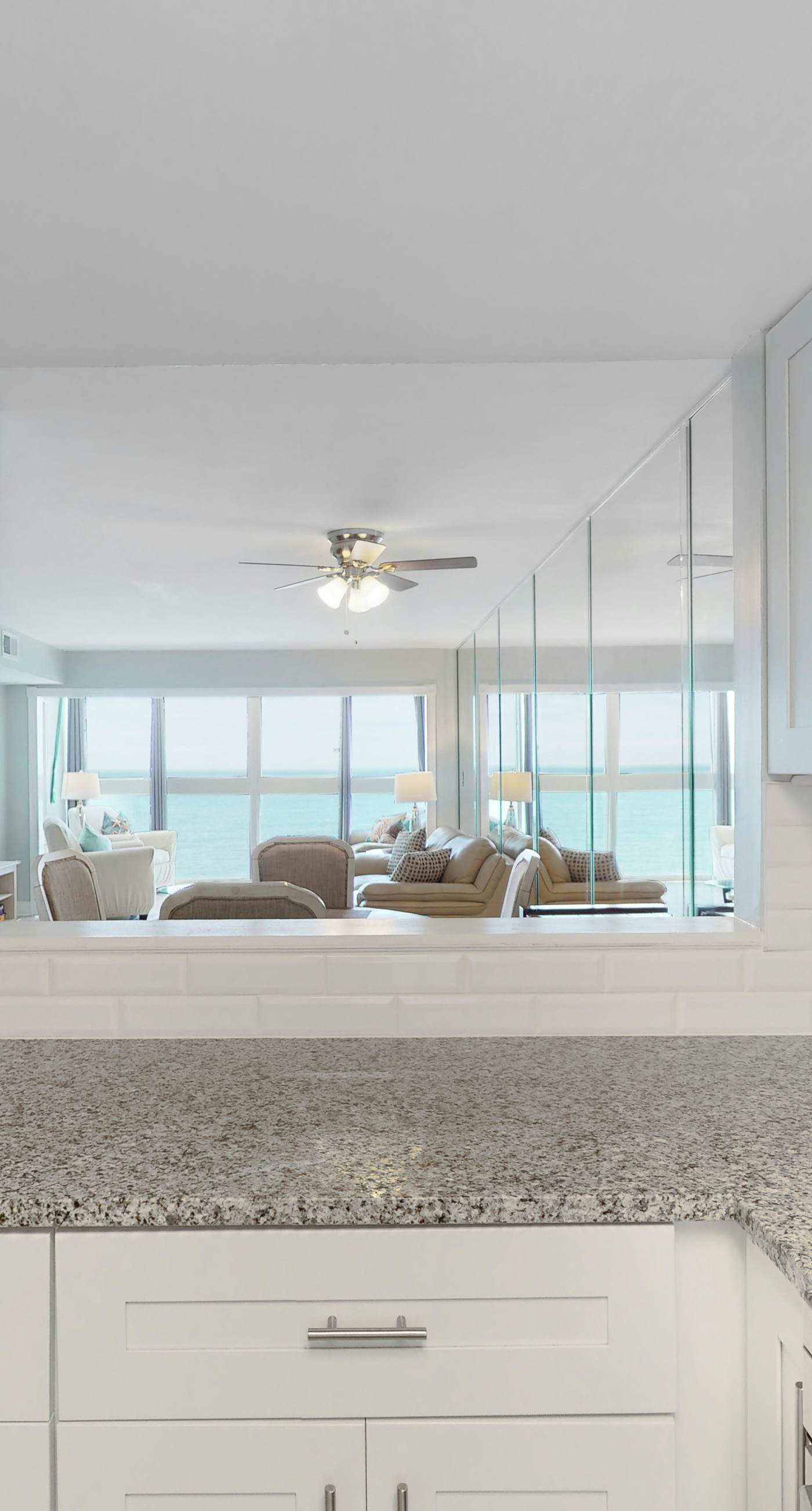 Beachfront condo with Gulf views, pool, washer,dryer, & central AC