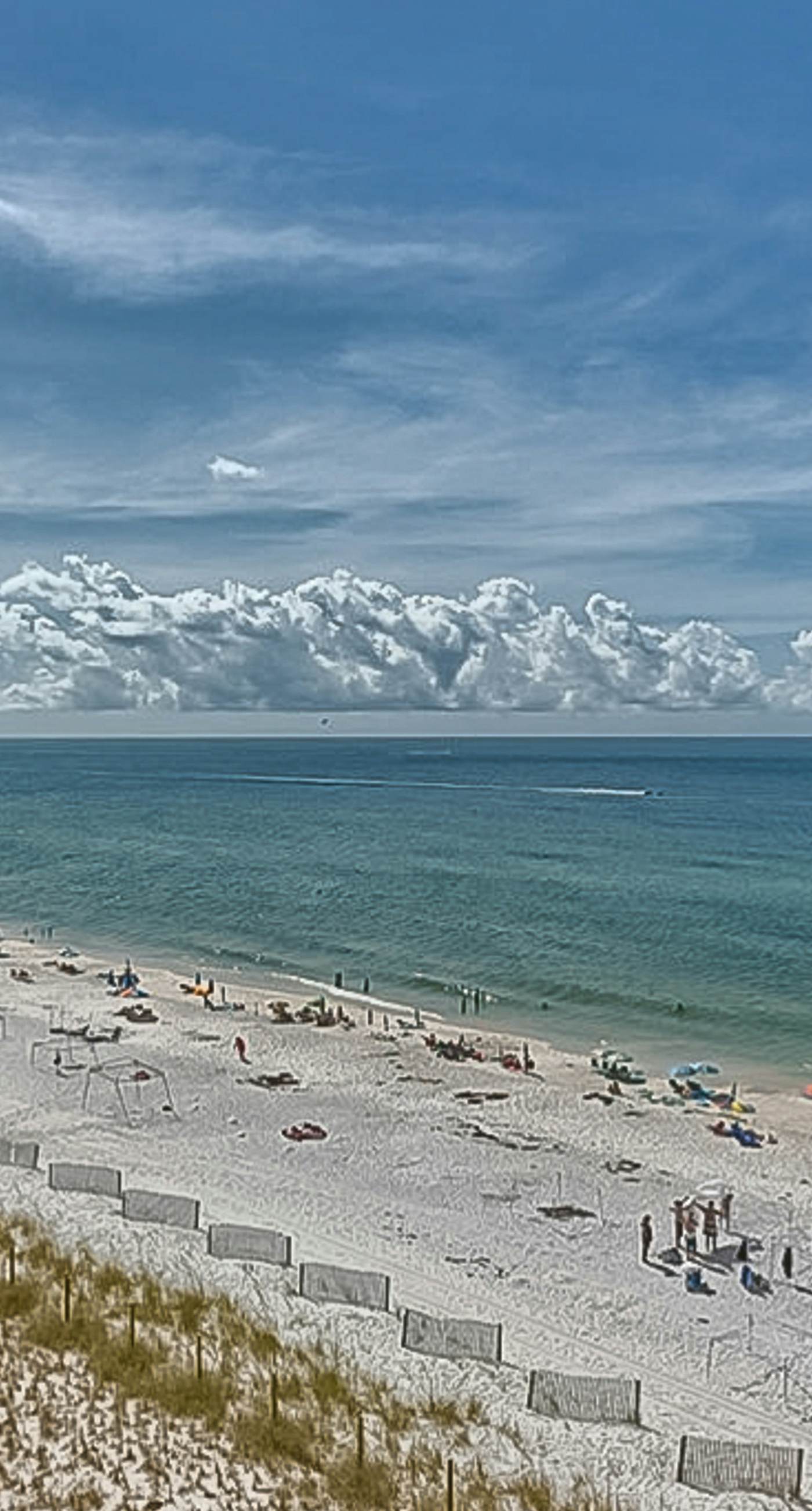 Beachfront condo with Gulf views, pool, washer,dryer, & central AC