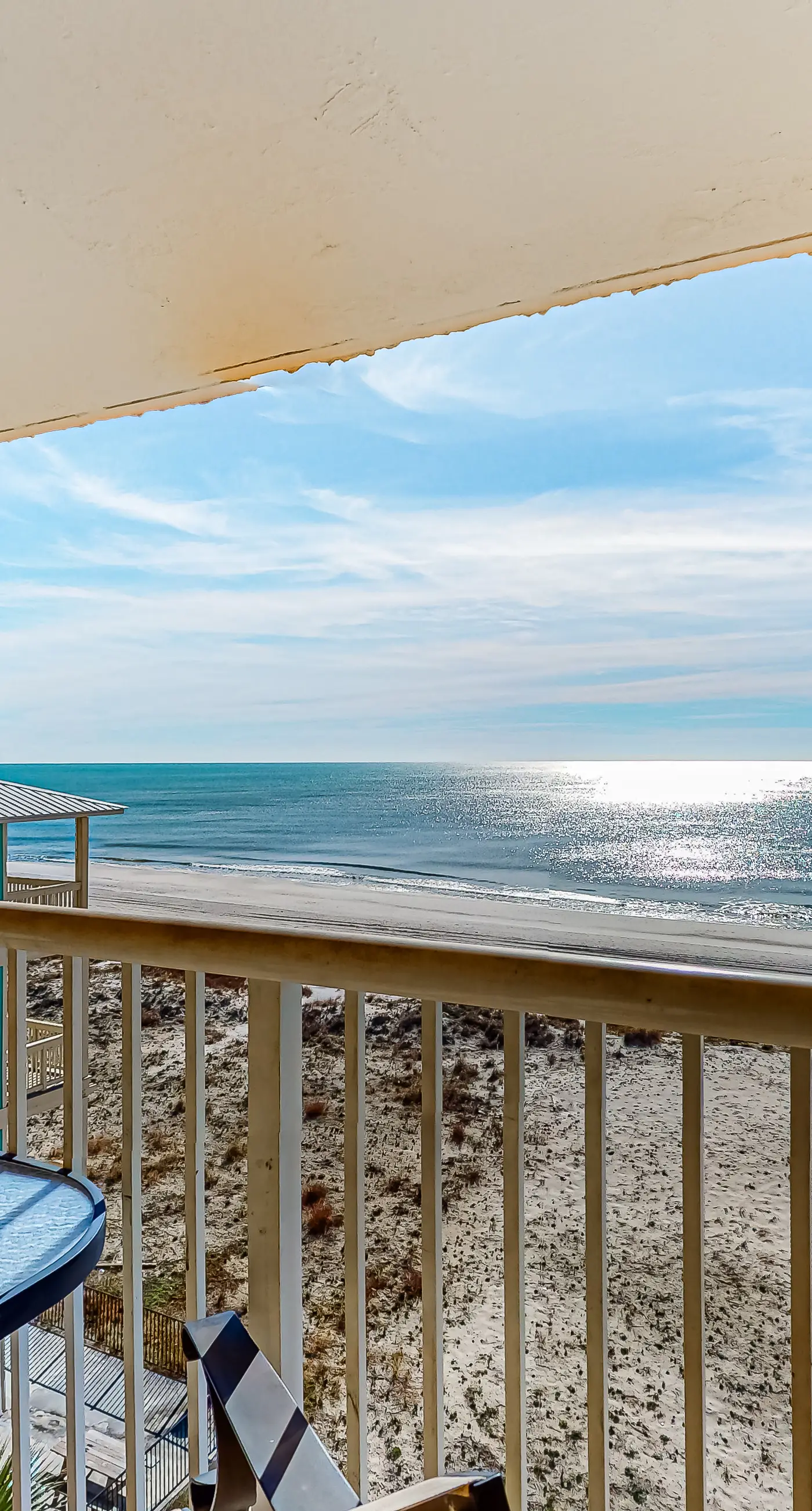 Beach/Gulf-front condo with water views, on-site pool, & private balcony