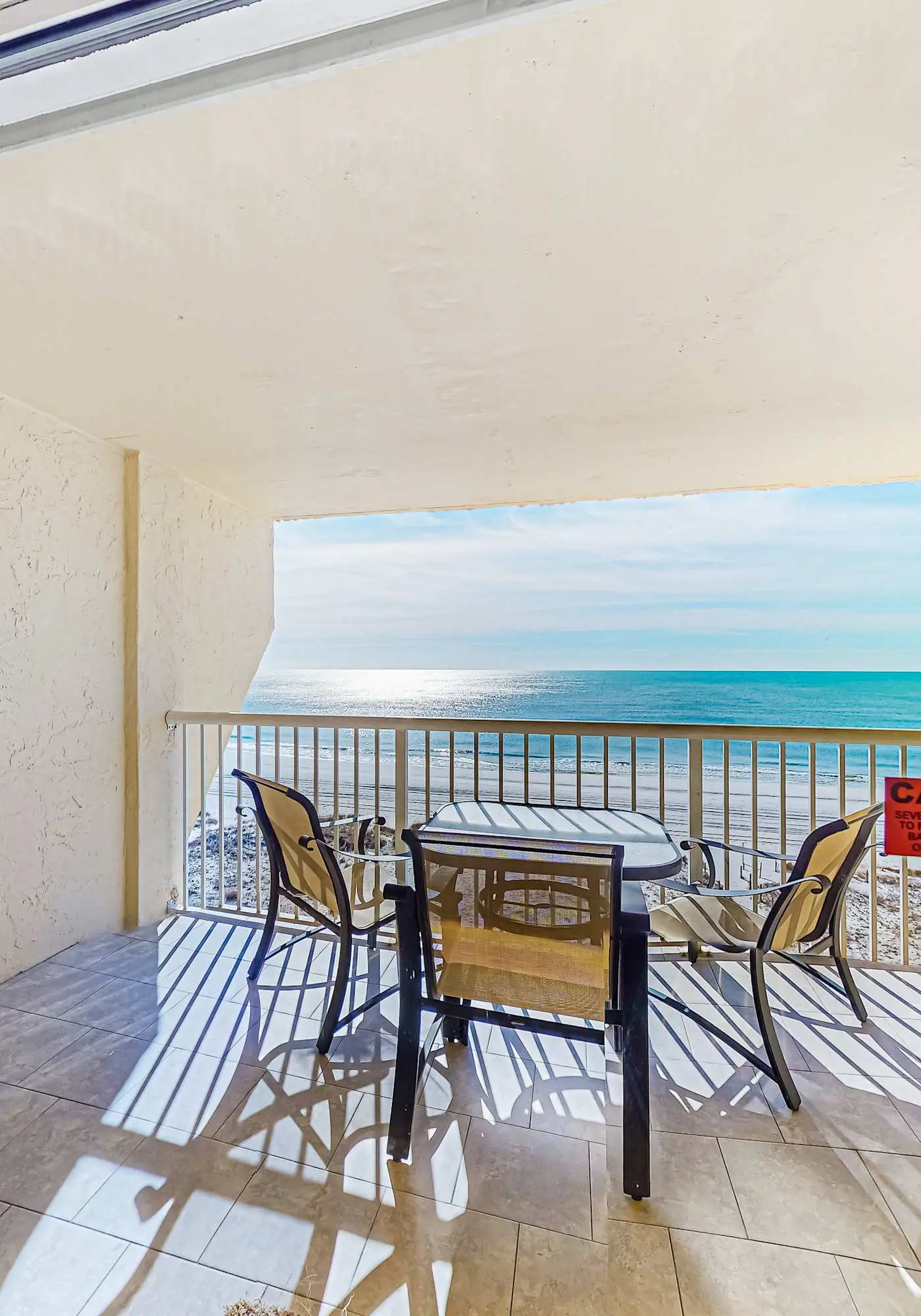 Beach/Gulf-front condo with water views, on-site pool, & private balcony