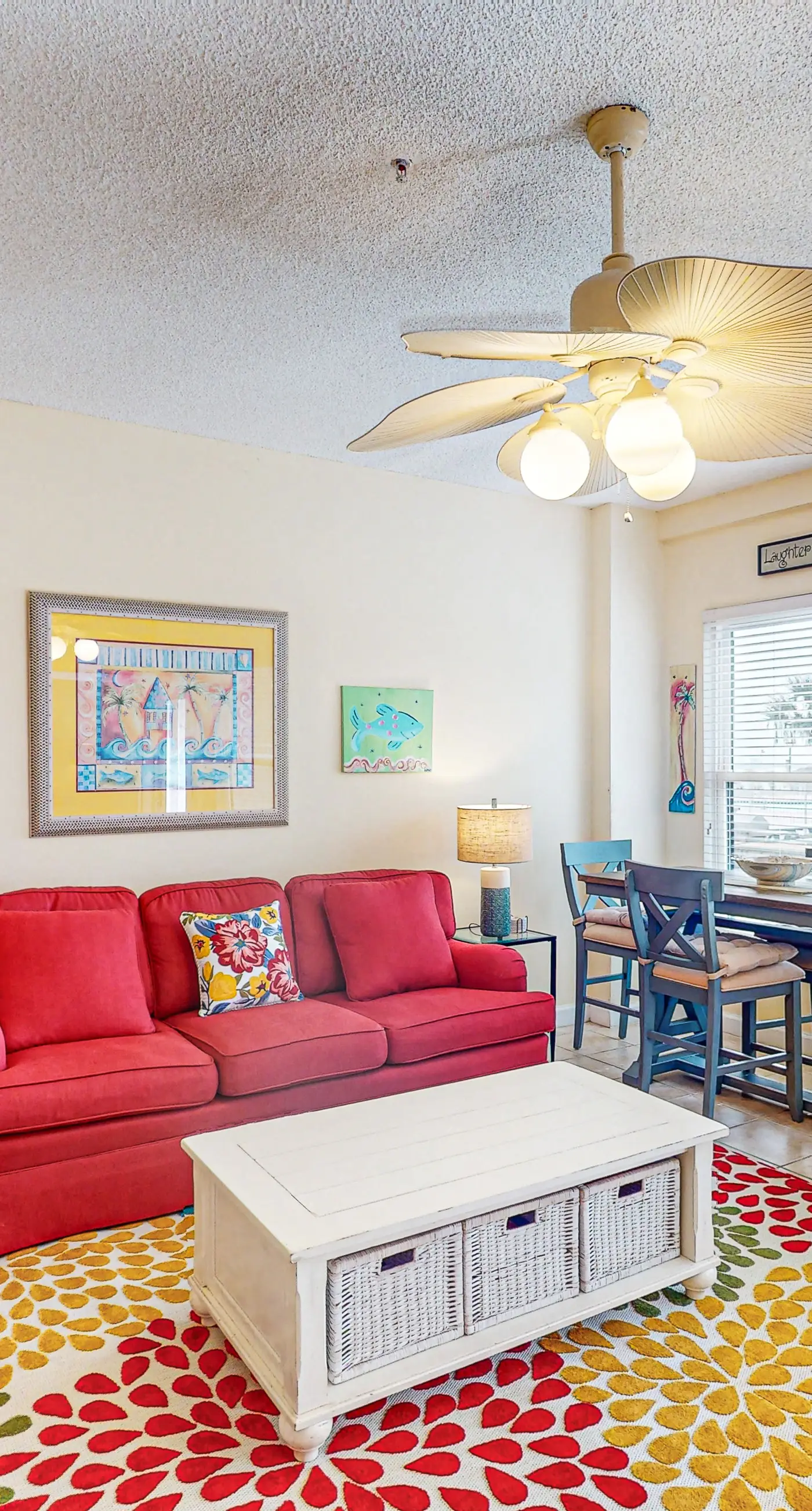 Gulf-front condo with beach access, pools, hot tub, & sports courts