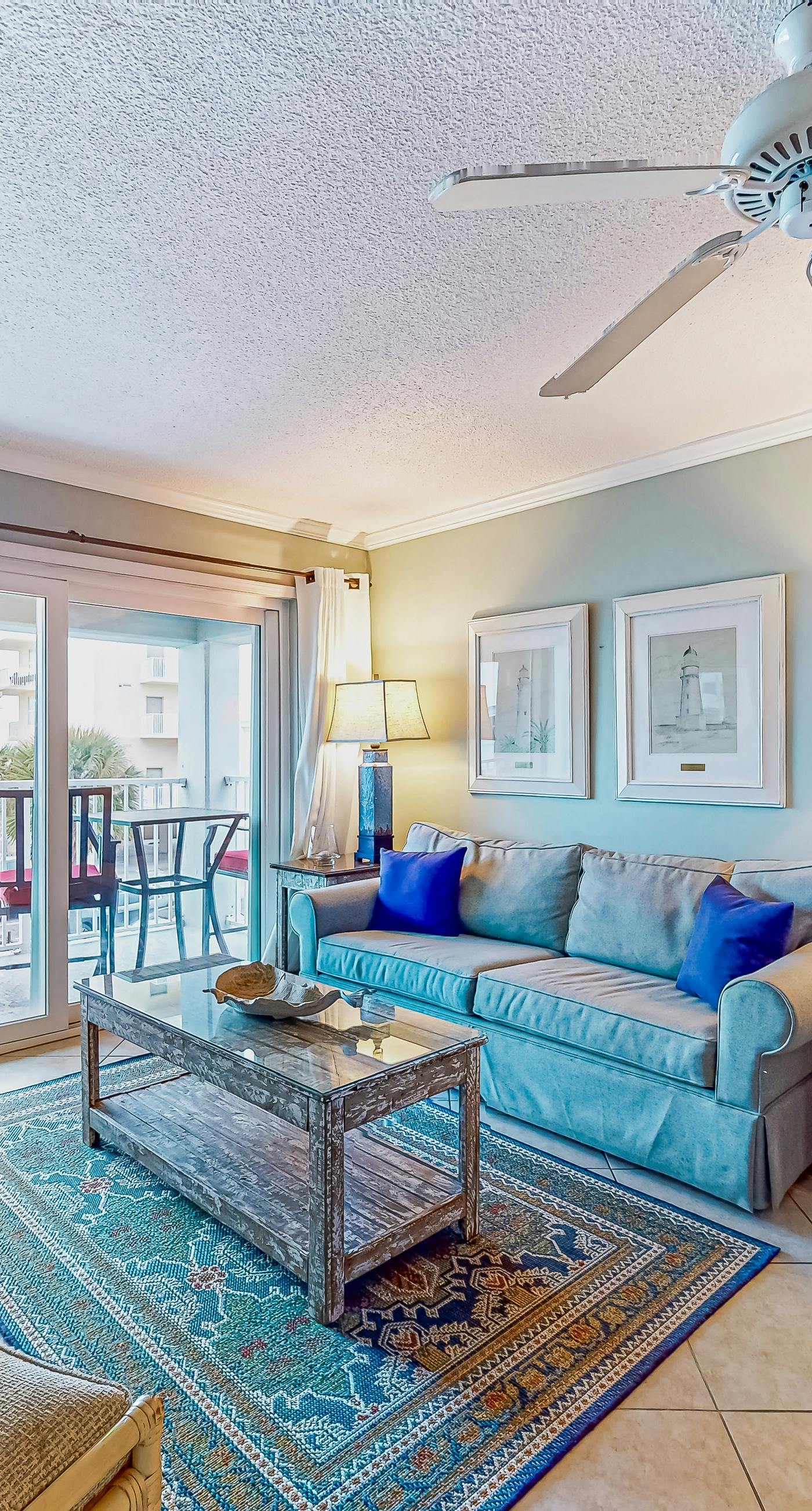 Cheerful beach stay with heated pool, balcony, gulf views, W&D, & central AC