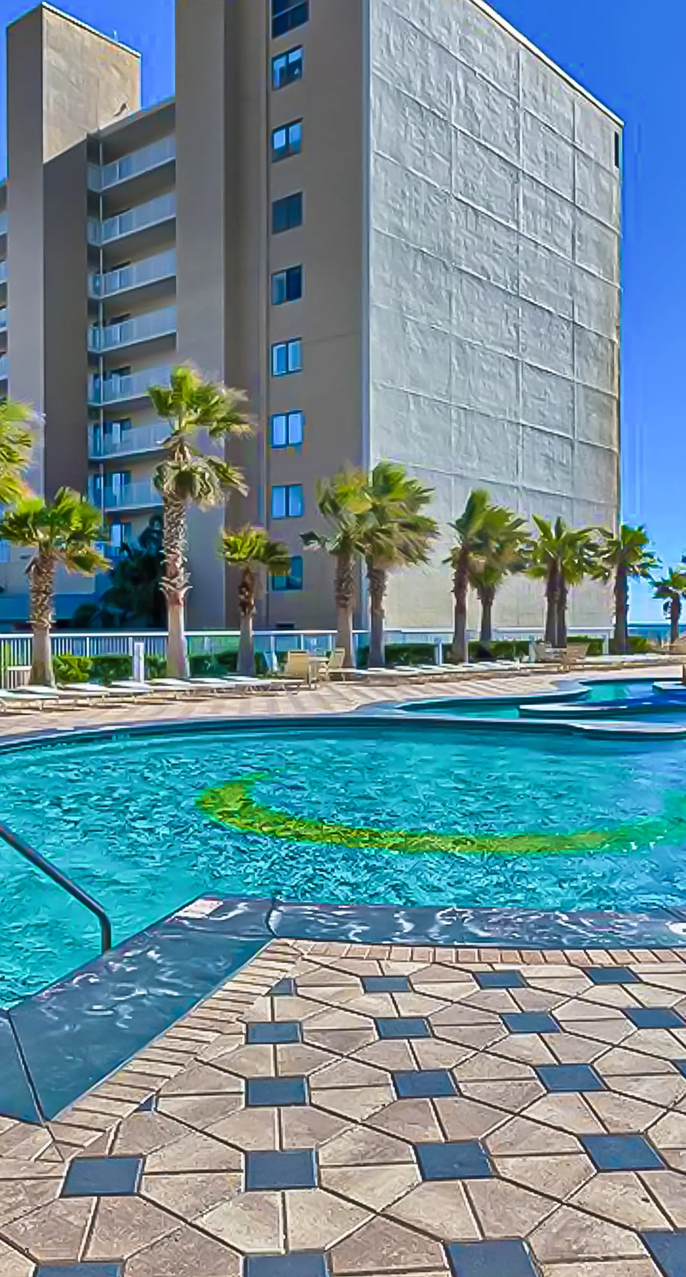 Ocean-view condo w/skywalk to beach, indoor/outdoor pools, lazy river, WiFi, W/D