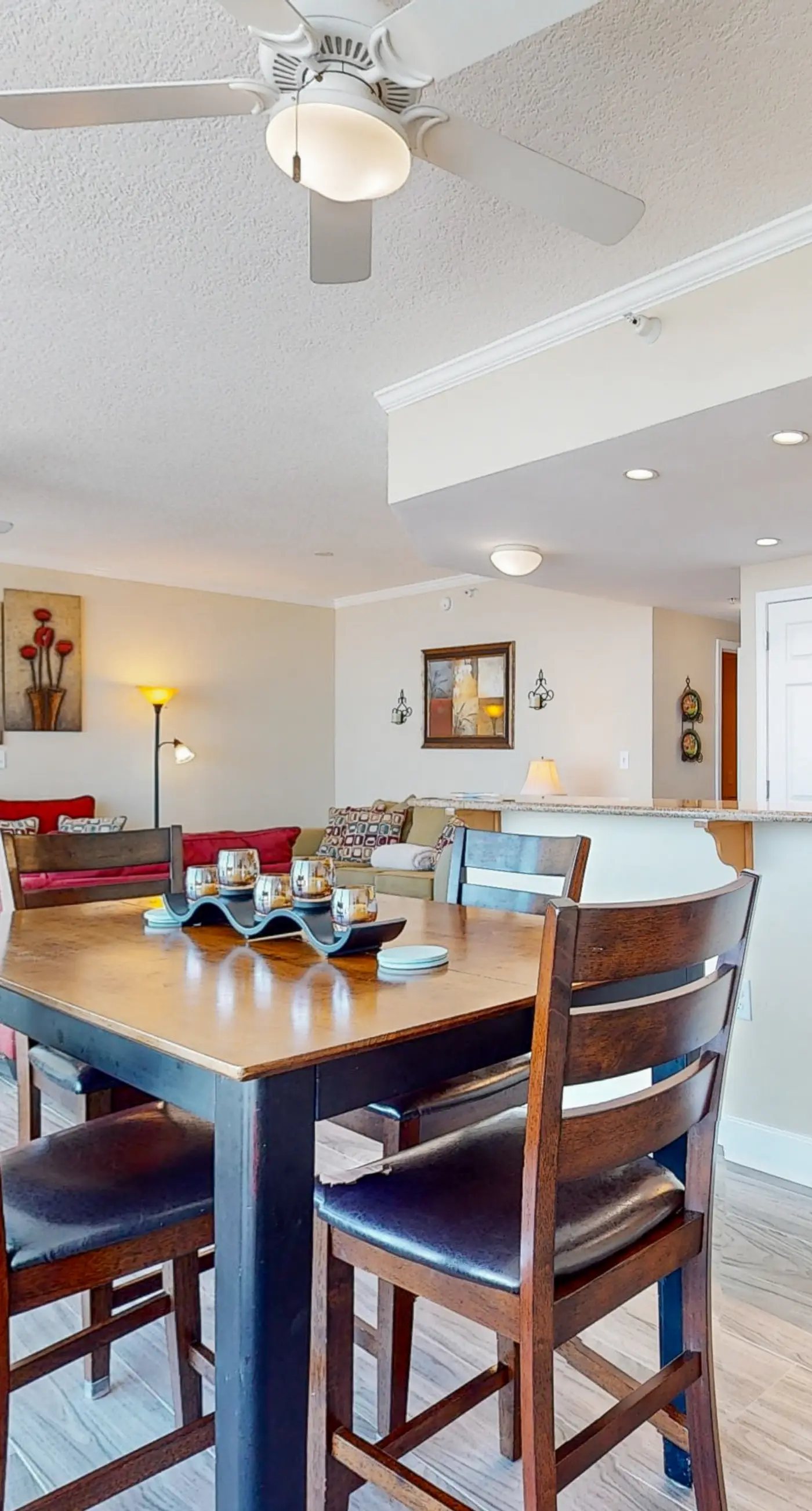 Waterfront condo with pool, piers & breathtaking balcony views