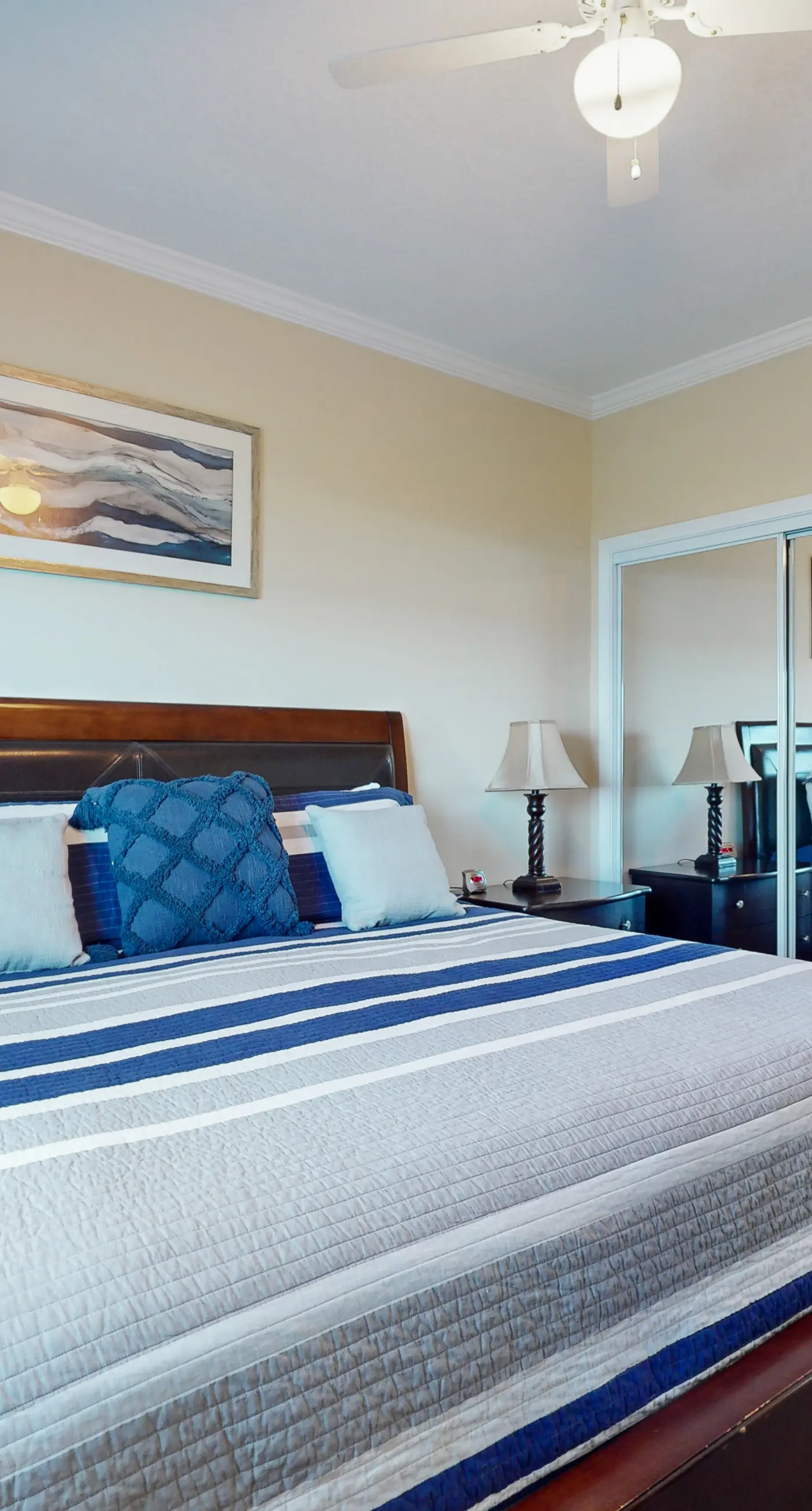 Waterfront condo with pool, piers & breathtaking balcony views