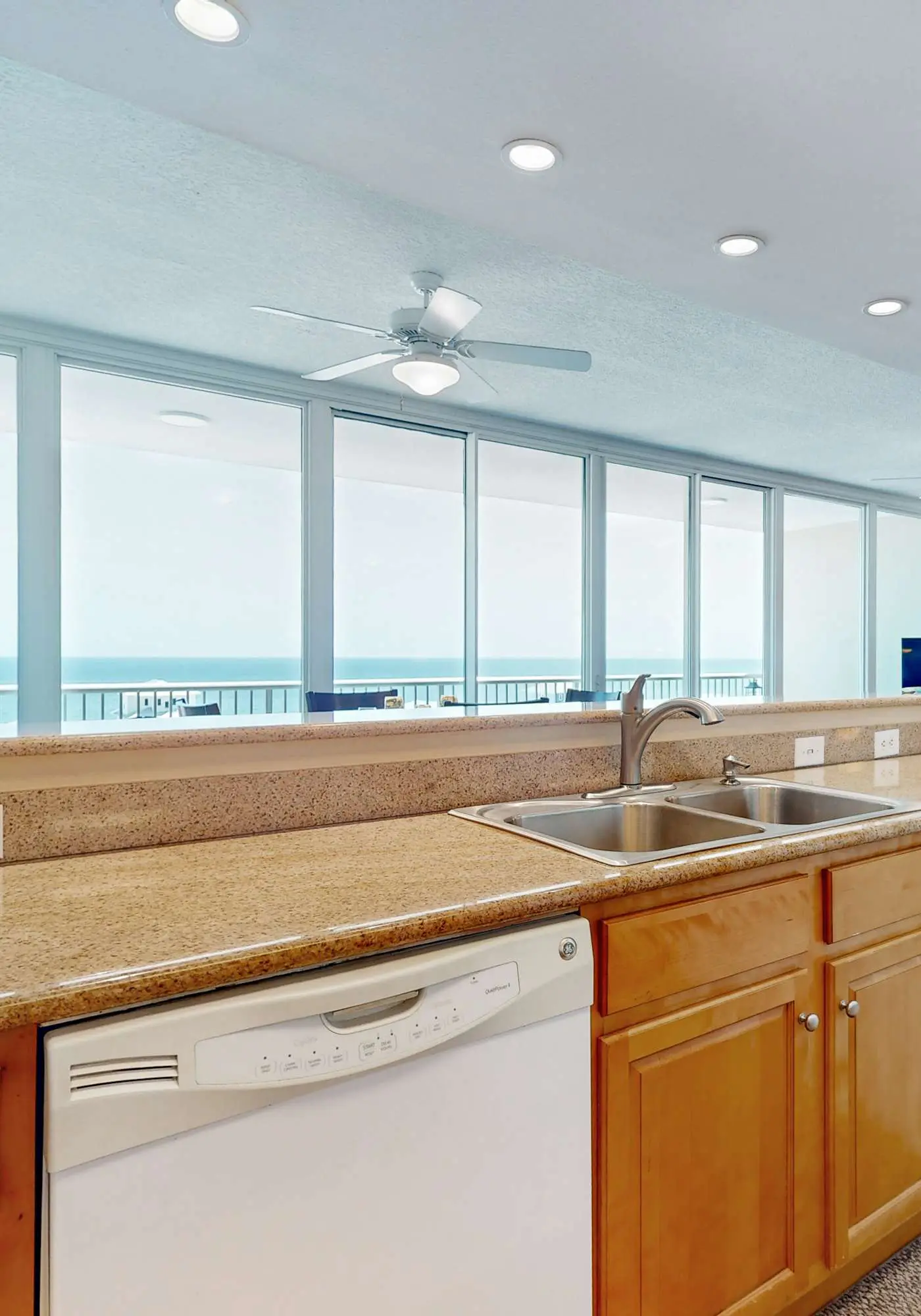 Waterfront condo with pool, piers & breathtaking balcony views