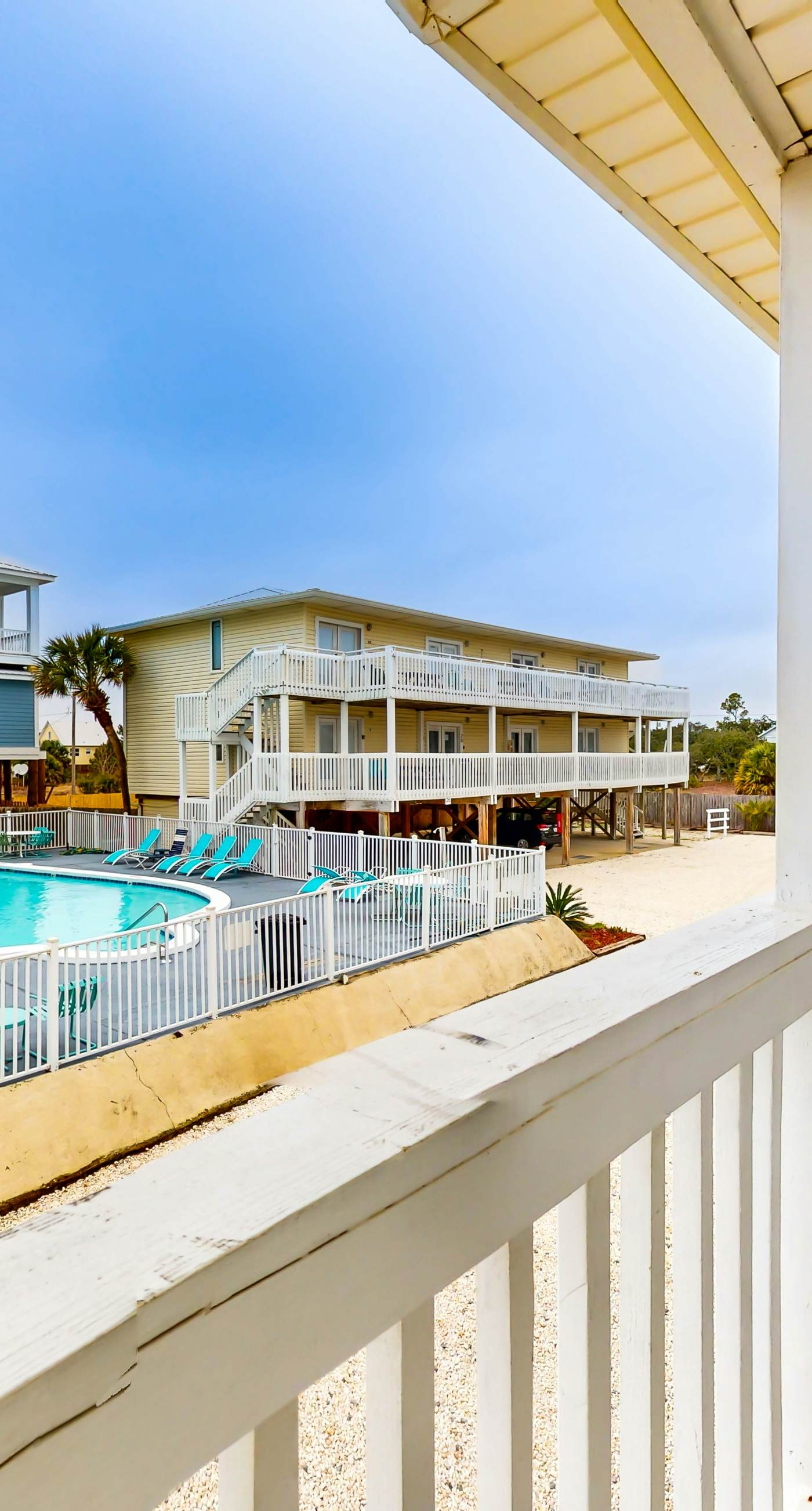 Sunny condo with boardwalk beach access, on-site pool, & private balcony