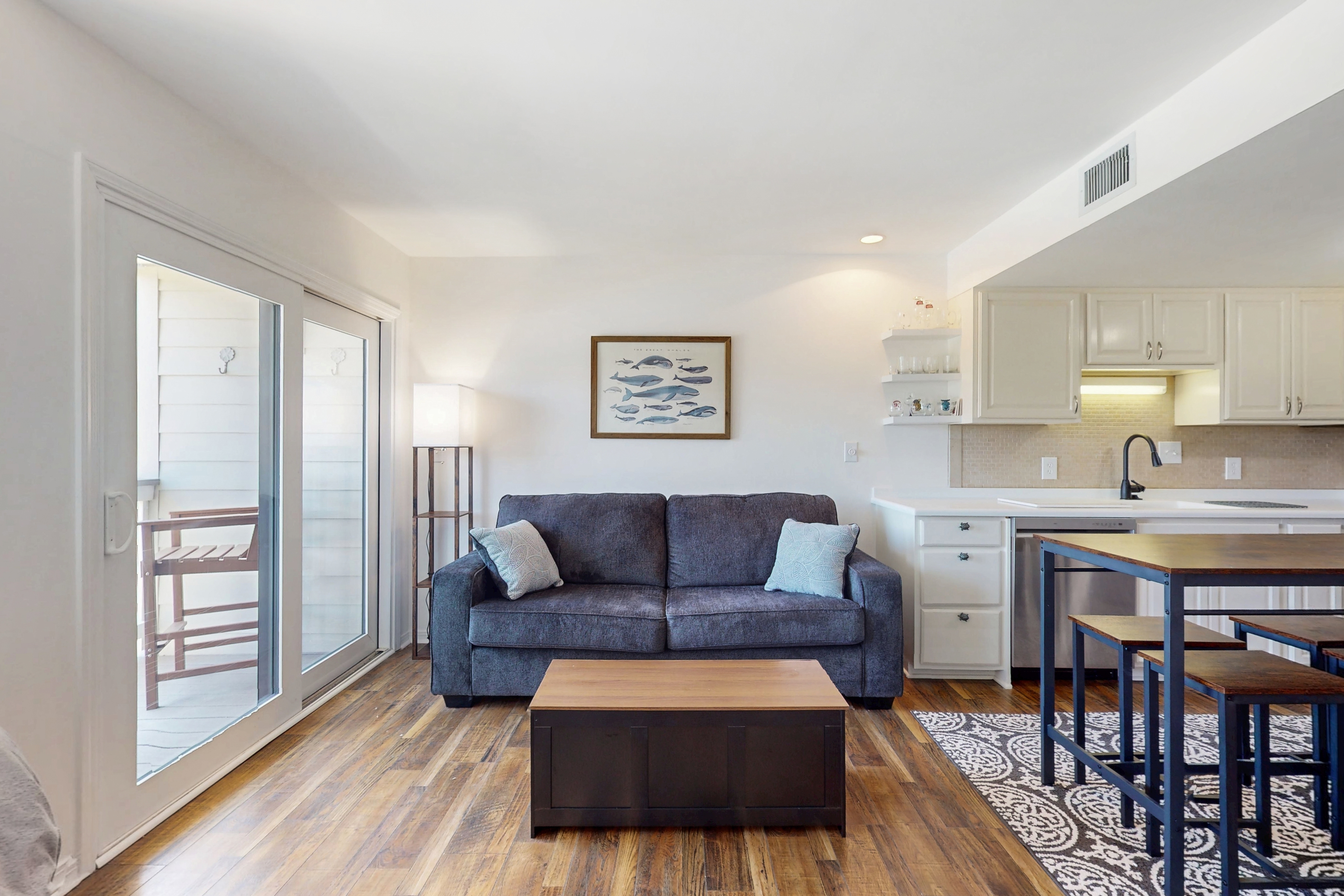 Pool view studio with onsite sauna, beach access, hot tub, and gym