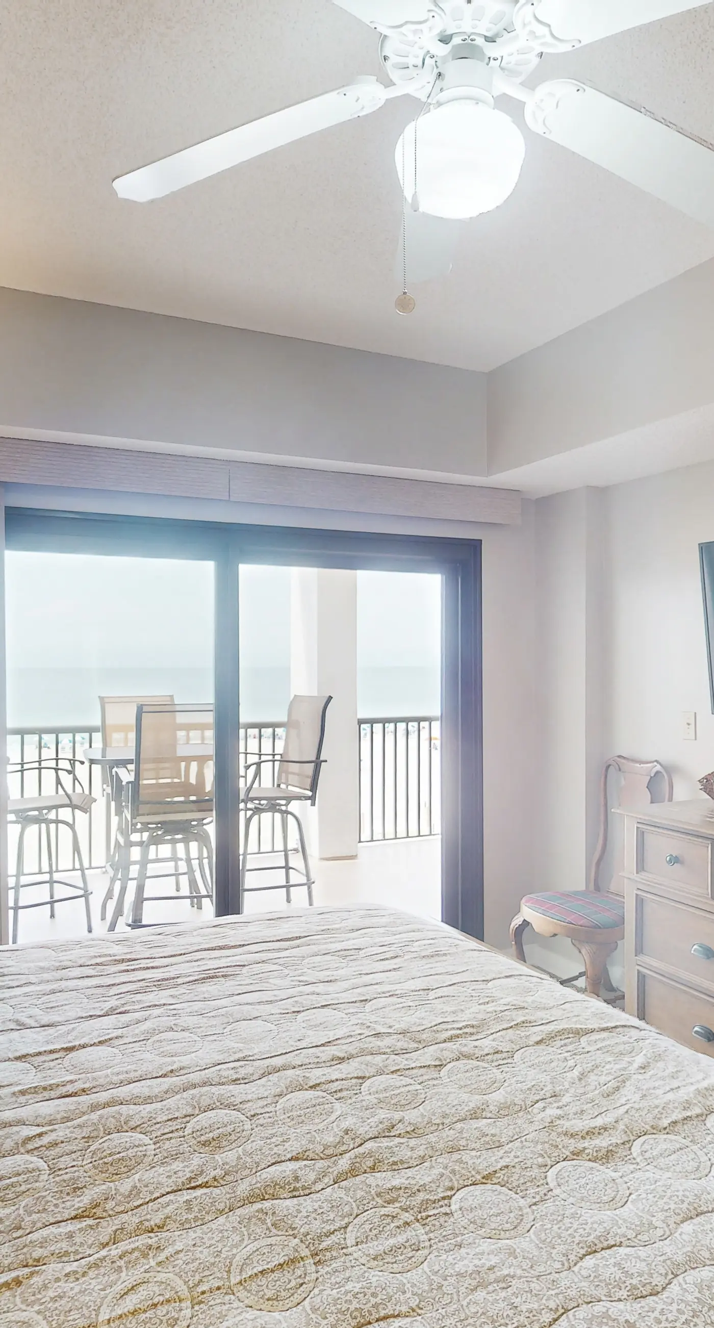 Beachfront condo with shared Gulf front outdoor pool, heated indoor pool, & sauna