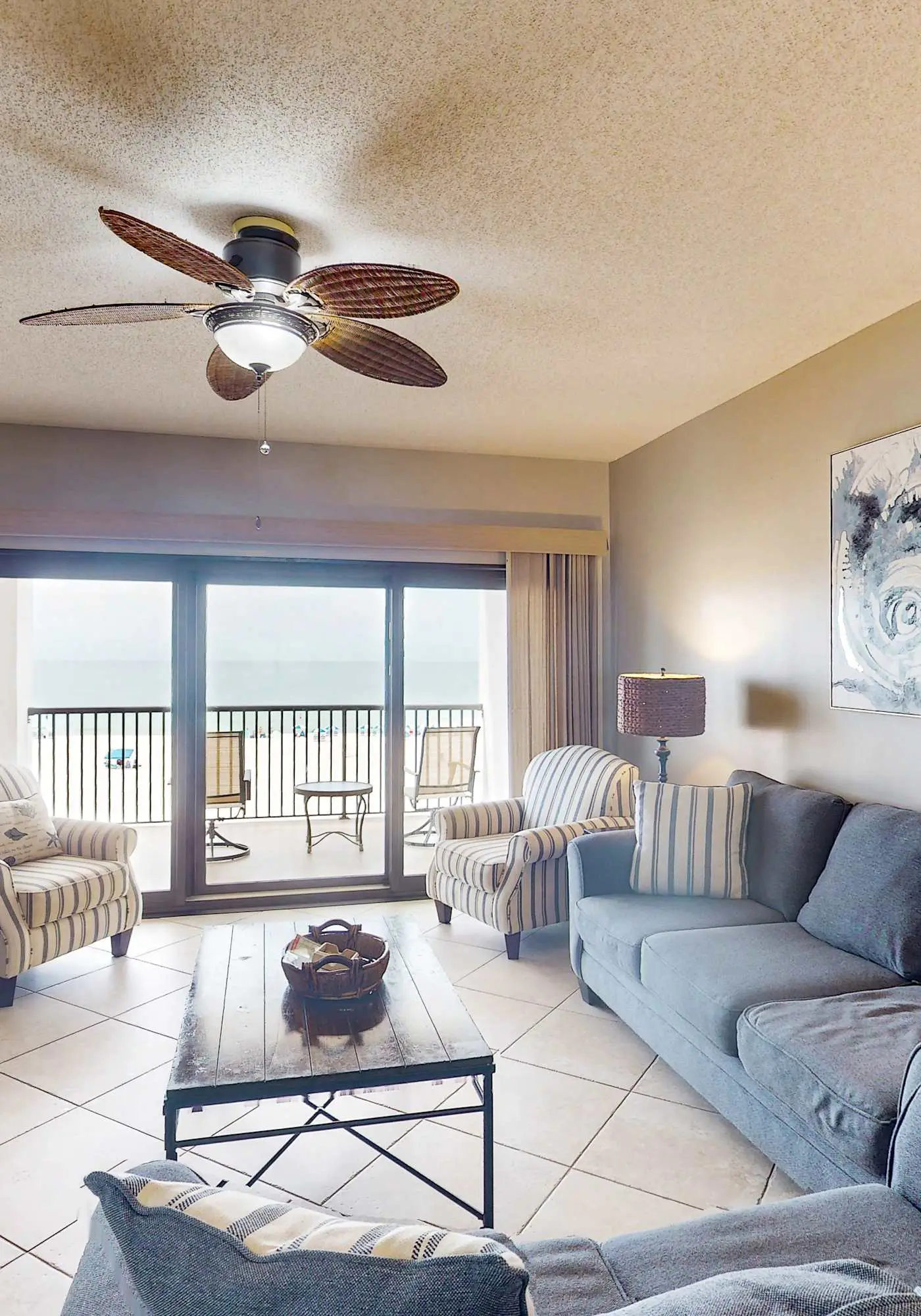 Beachfront condo with shared Gulf front outdoor pool, heated indoor pool, & sauna