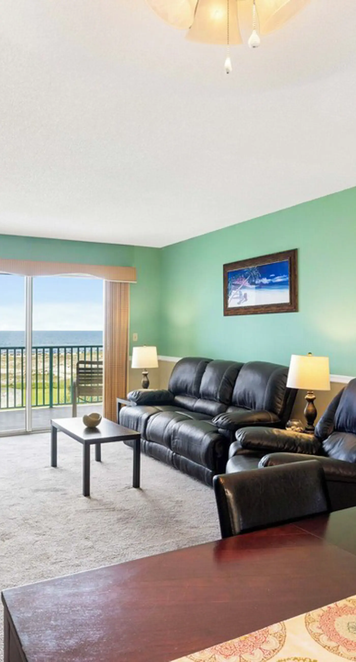 Waterview condo with shared pool, panoramic balcony views, and WIFI