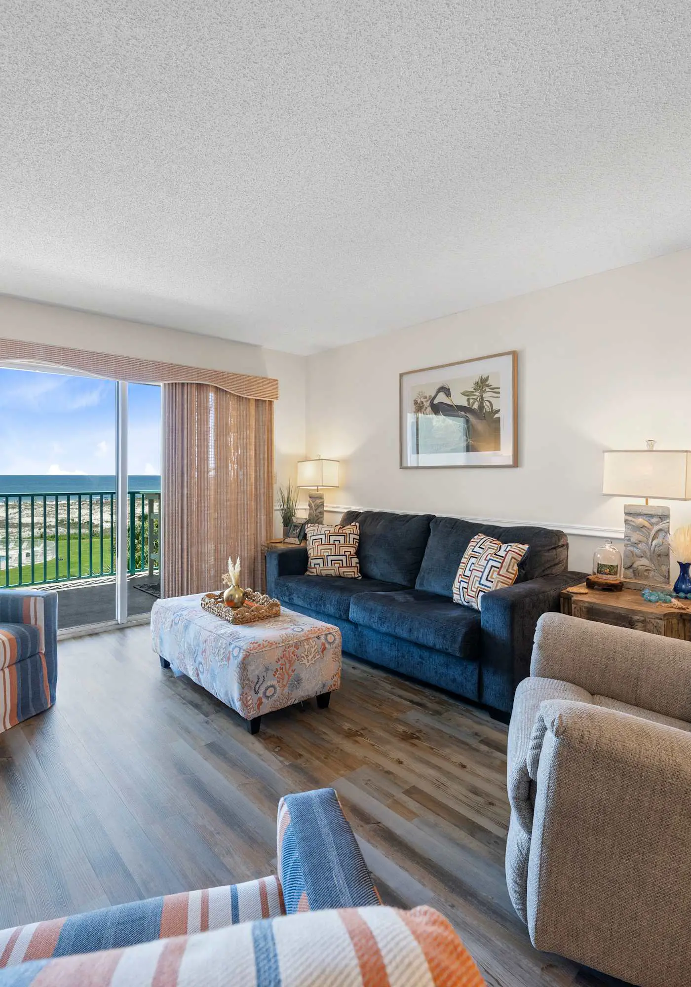 Waterview condo with shared pool, panoramic balcony views, and WIFI