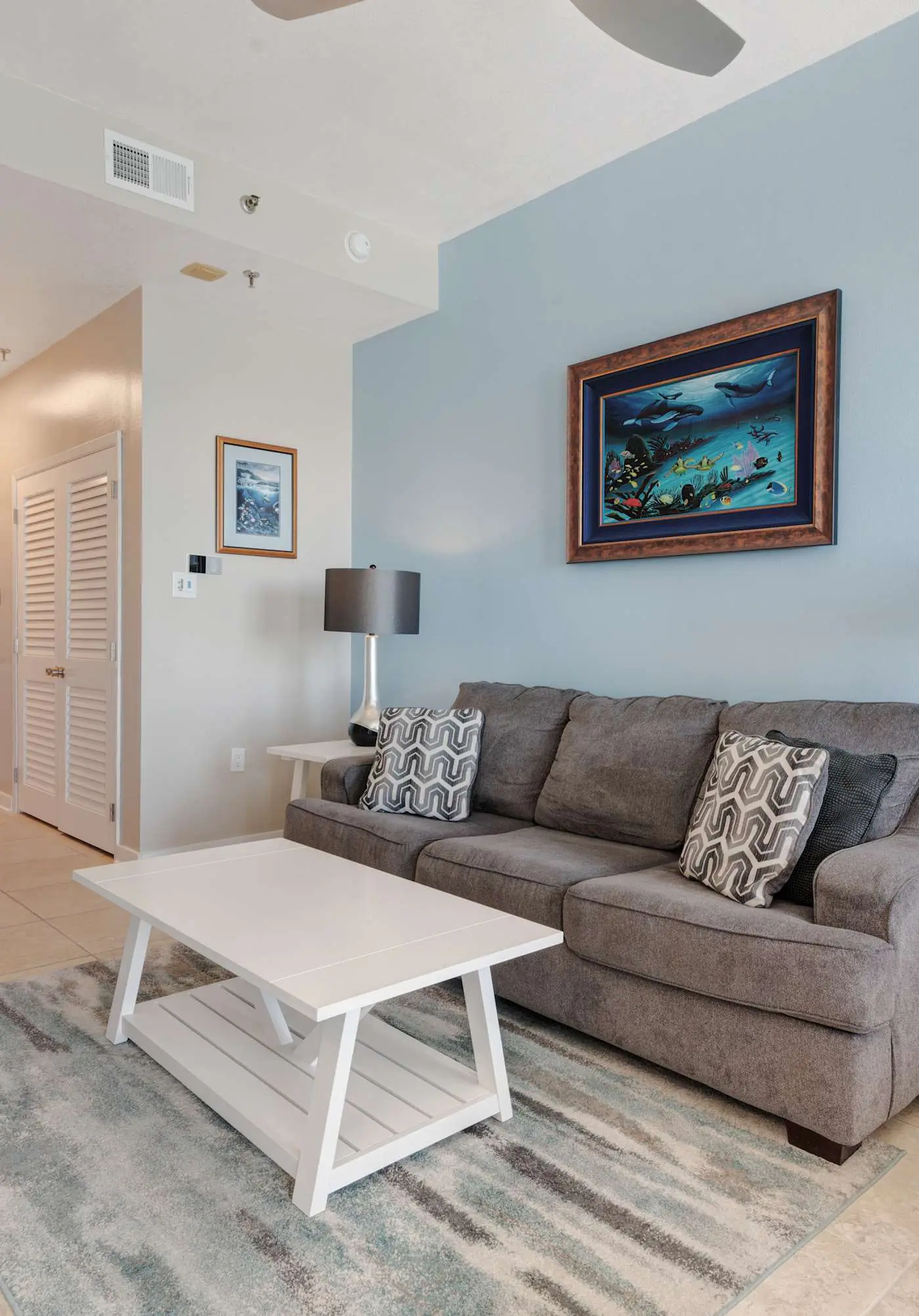 Casual beachfront getaway with pool, ocean views, & beach access