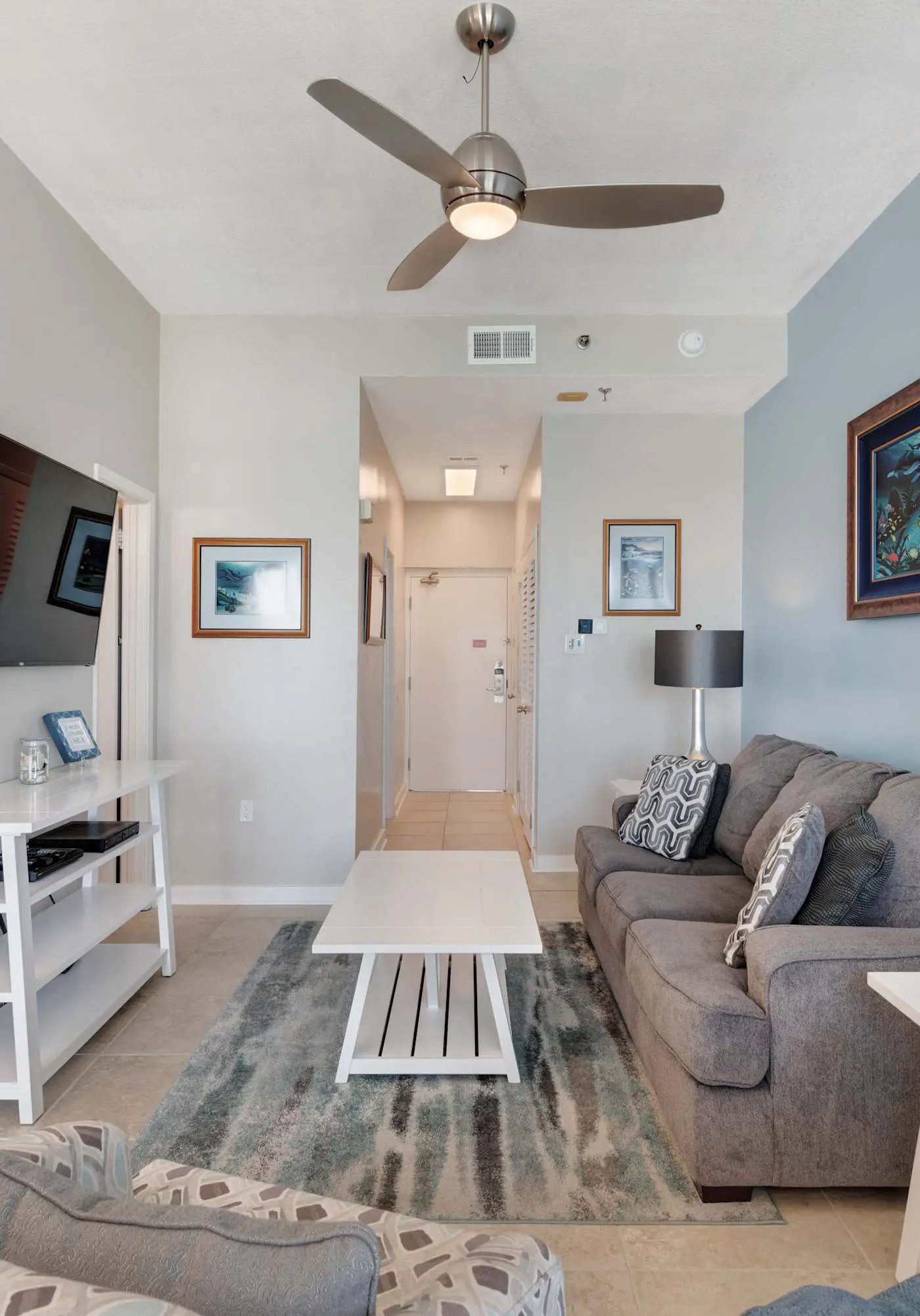 Casual beachfront getaway with pool, ocean views, & beach access